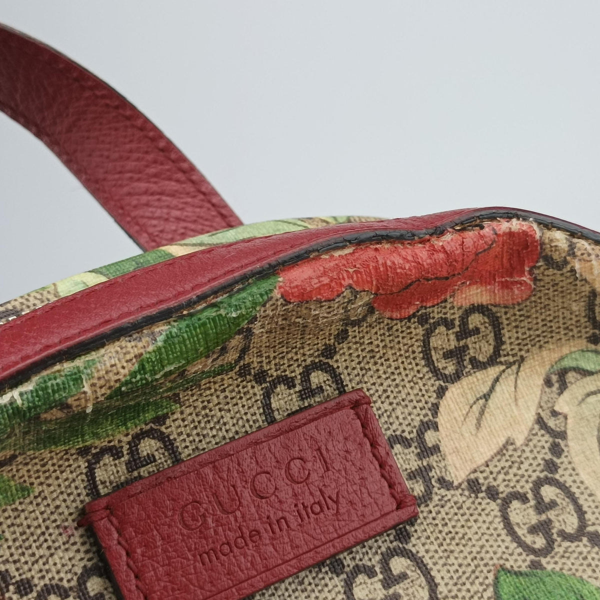 GG Supreme Tian Beige×multicolor PVC coated canvas×Leather 427042 G020481816GGスプリームティアン ベージュ×マルチカラー PVCコーティングキャンバス×レザー 427042 G020481816