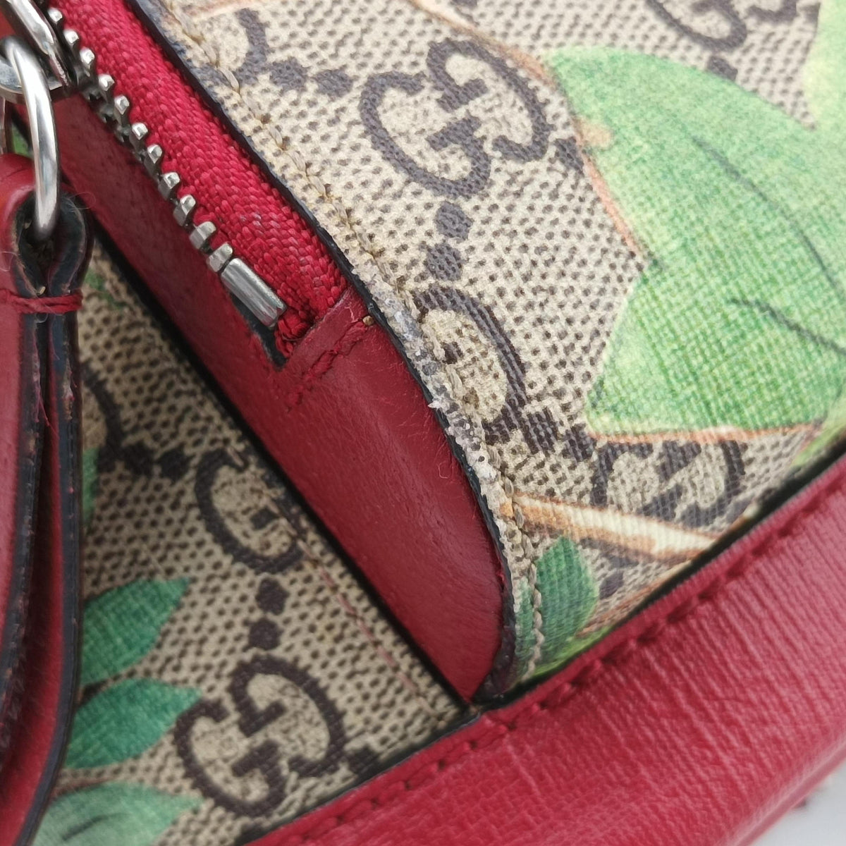 GG Supreme Tian Beige×multicolor PVC coated canvas×Leather 427042 G020481816GGスプリームティアン ベージュ×マルチカラー PVCコーティングキャンバス×レザー 427042 G020481816