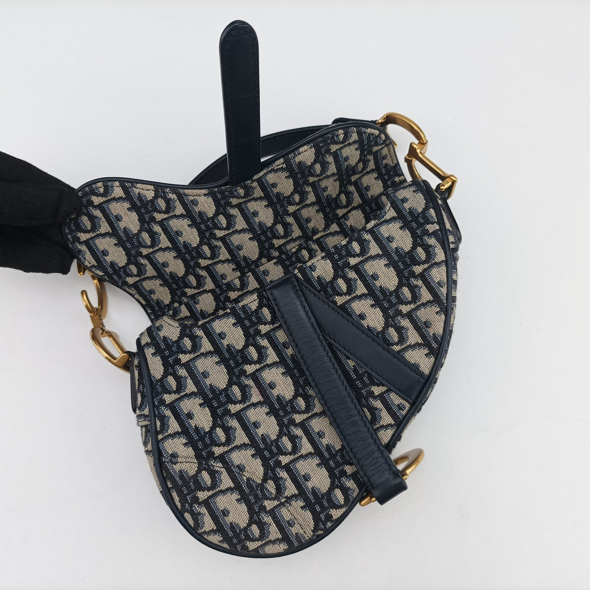 Saddle Navy Jacquard × Leather 05-RU-0231サドル ネイビー ジャガード×レザー 05-RU-0231