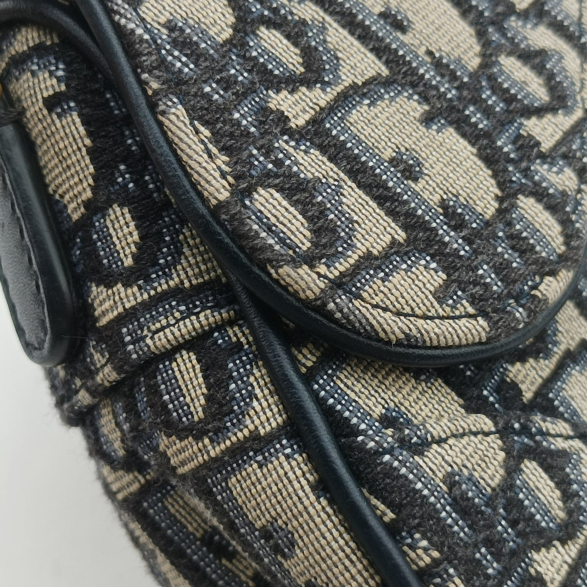 Saddle Navy Jacquard × Leather 05-RU-0231サドル ネイビー ジャガード×レザー 05-RU-0231