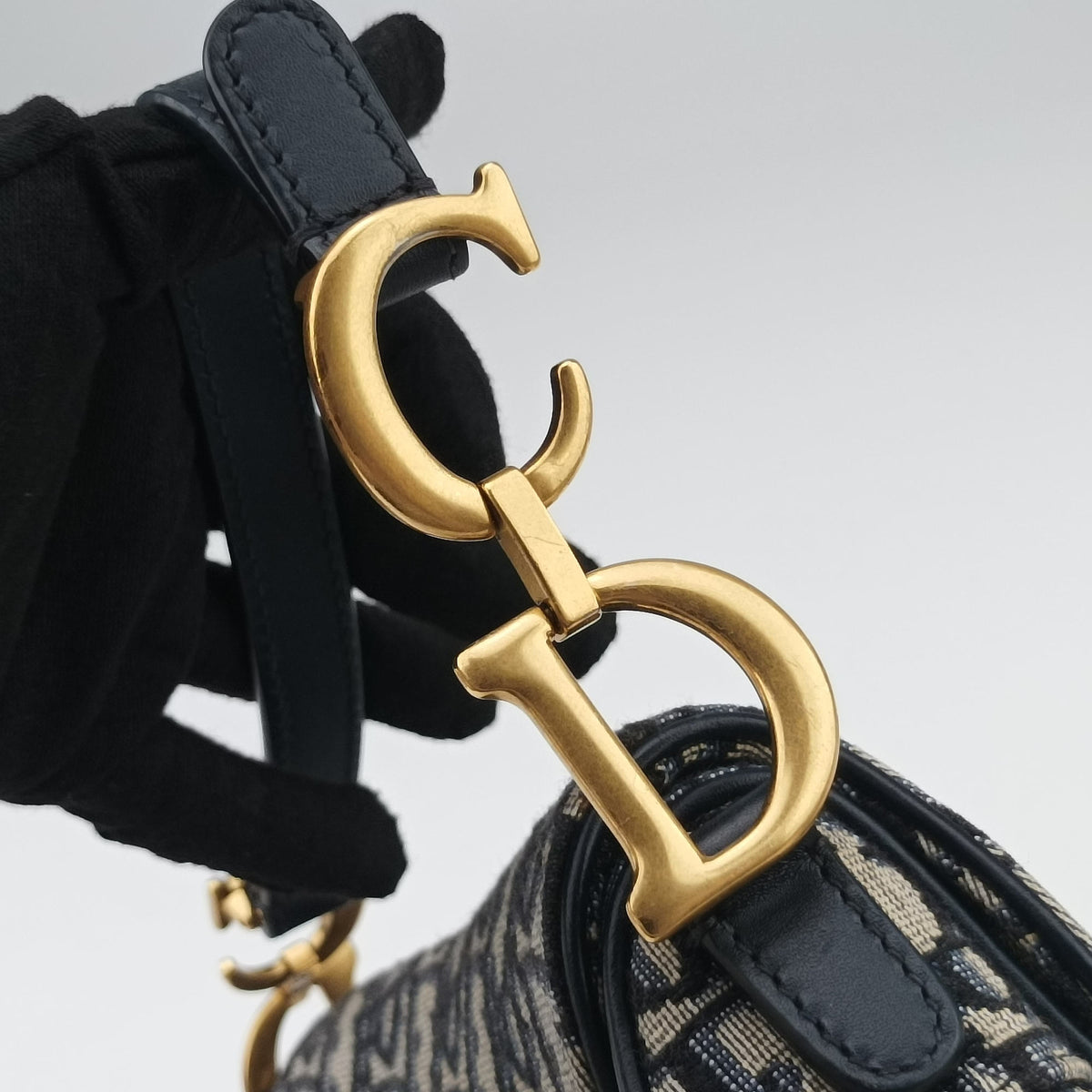 Saddle Navy Jacquard × Leather 05-RU-0231サドル ネイビー ジャガード×レザー 05-RU-0231