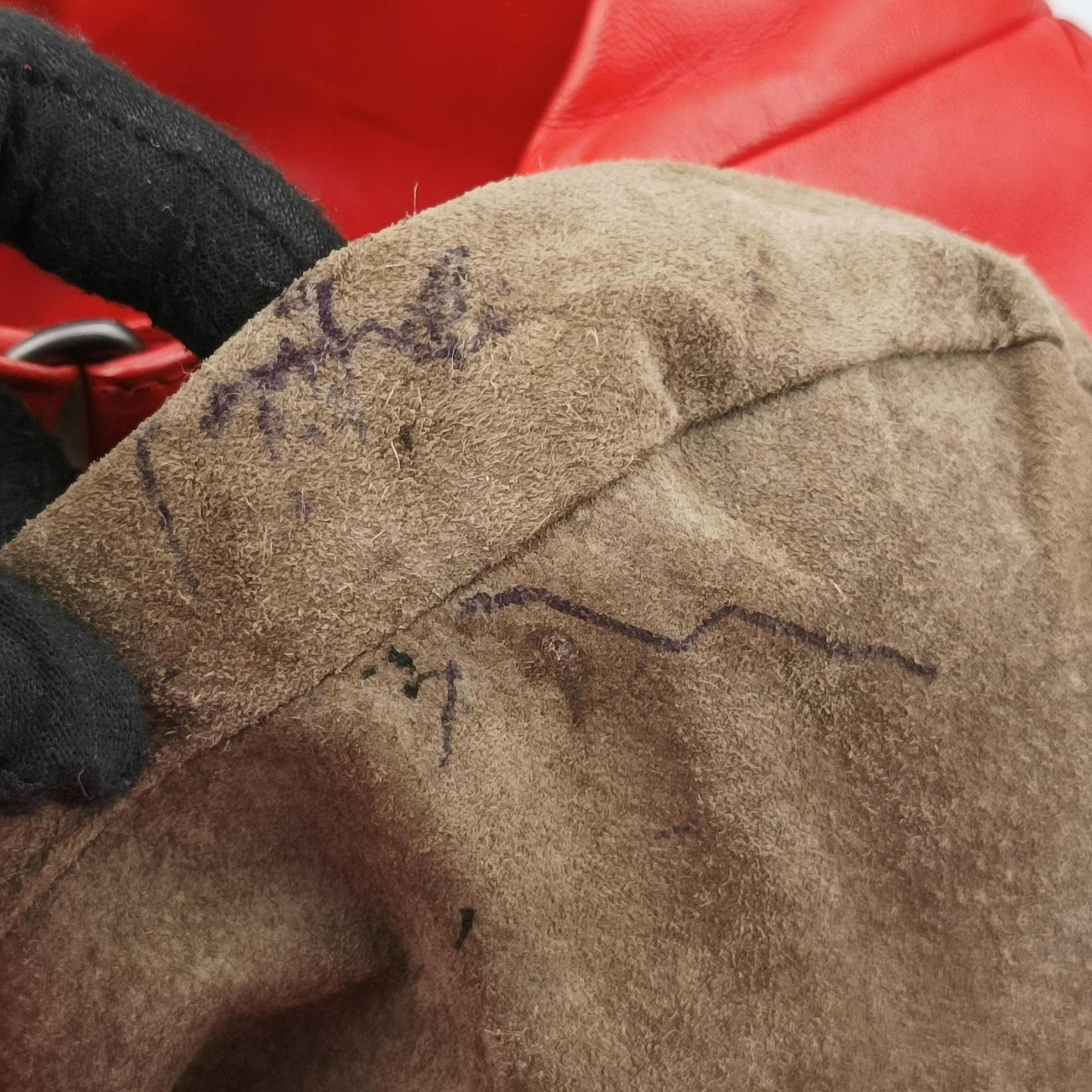 CAMPANA Intrecciato Red lambskin B00106913Mカンパーナ イントレチャート レッド ラムスキン B00106913M