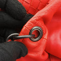 CAMPANA Intrecciato Red lambskin B00106913Mカンパーナ イントレチャート レッド ラムスキン B00106913M
