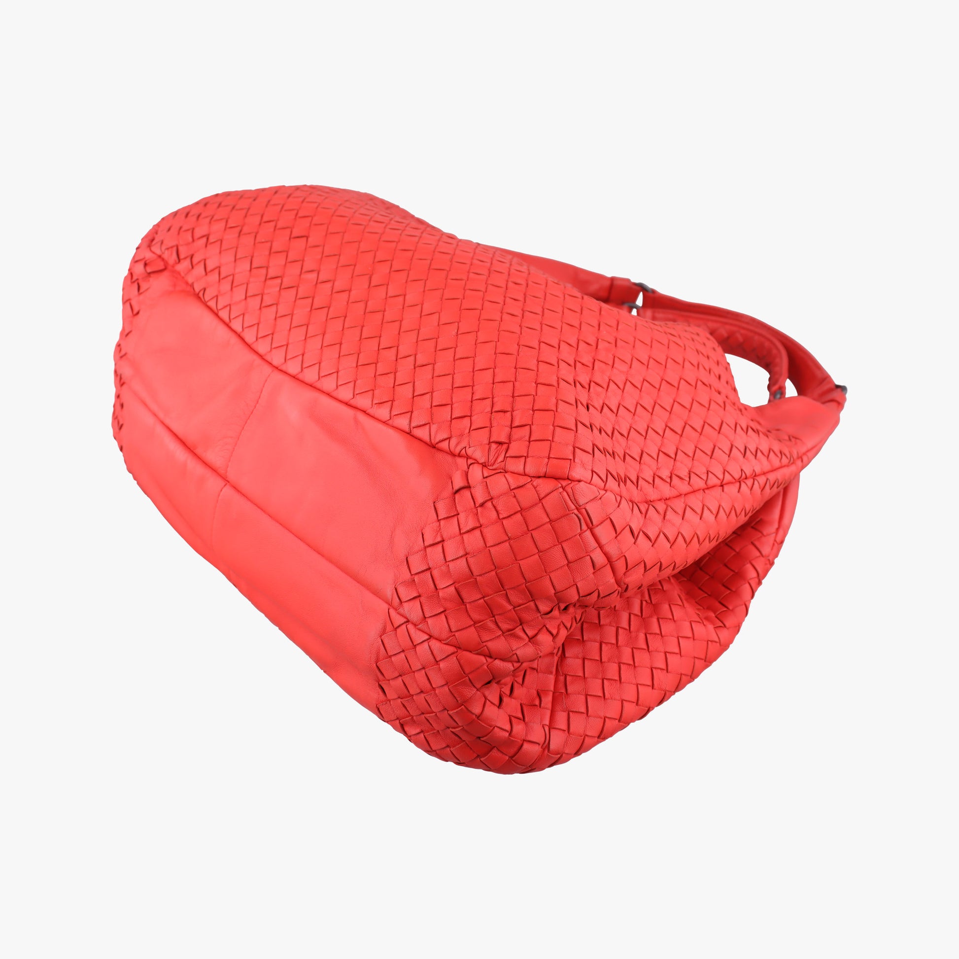 CAMPANA Intrecciato Red lambskin B00106913Mカンパーナ イントレチャート レッド ラムスキン B00106913M