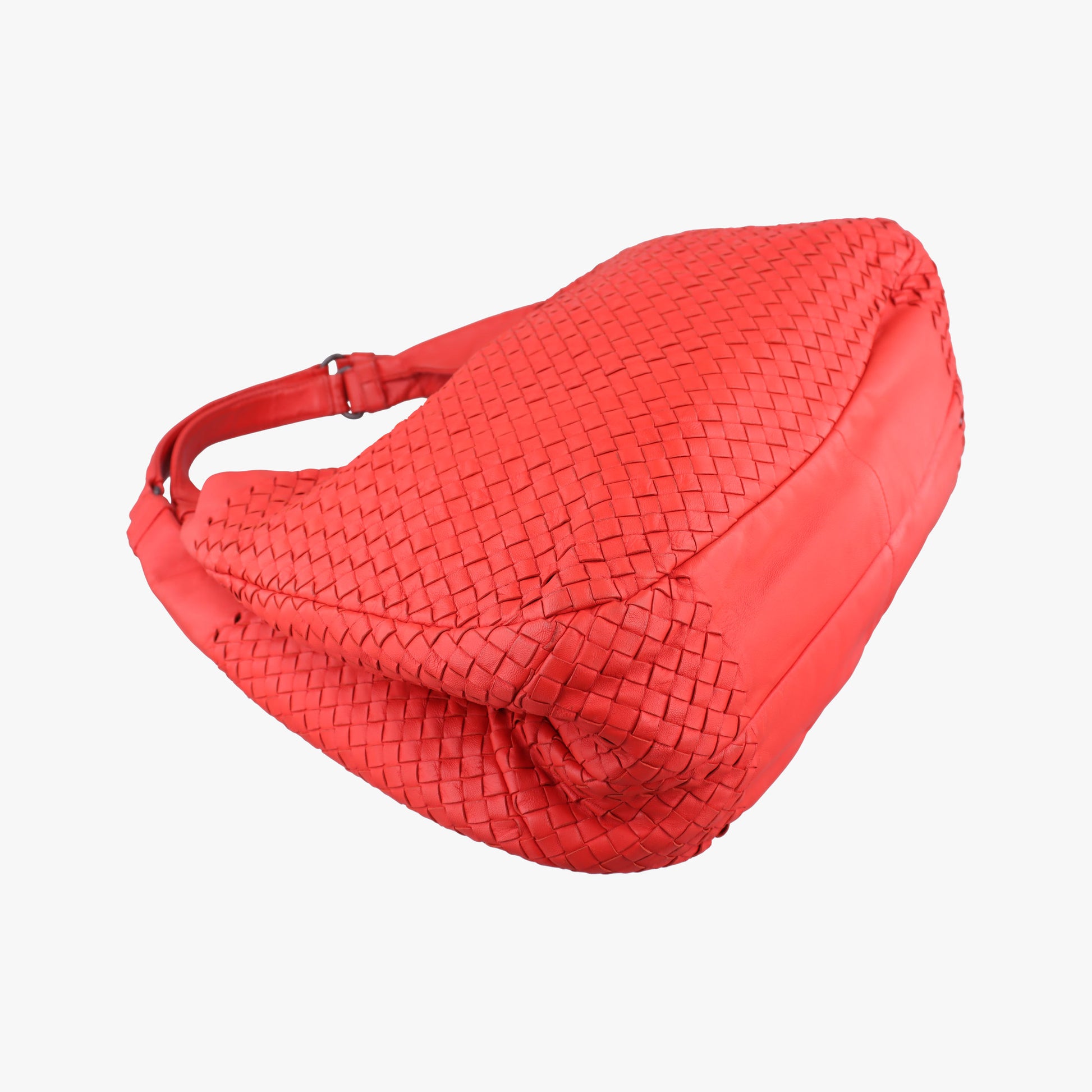 CAMPANA Intrecciato Red lambskin B00106913Mカンパーナ イントレチャート レッド ラムスキン B00106913M