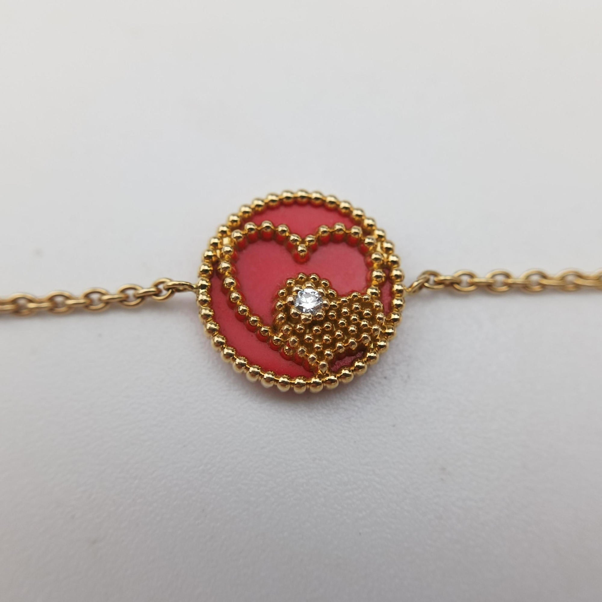 Rose des Vents Coeur Red×golden AU750 210950ローズデヴァン クール ハート レッド×ゴールド AU750 210950