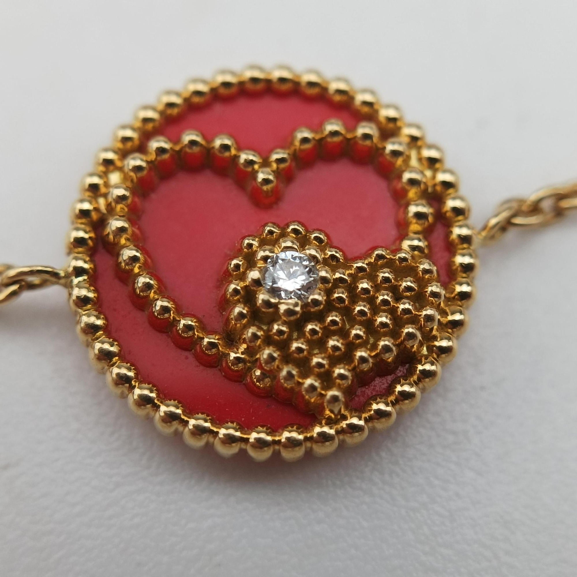 Rose des Vents Coeur Red×golden AU750 210950ローズデヴァン クール ハート レッド×ゴールド AU750 210950