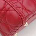 Lady Dior Red lambskin 15-BO-0143レディディオール レッド ラムスキン 15-BO-0143