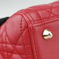 Lady Dior Red lambskin 15-BO-0143レディディオール レッド ラムスキン 15-BO-0143