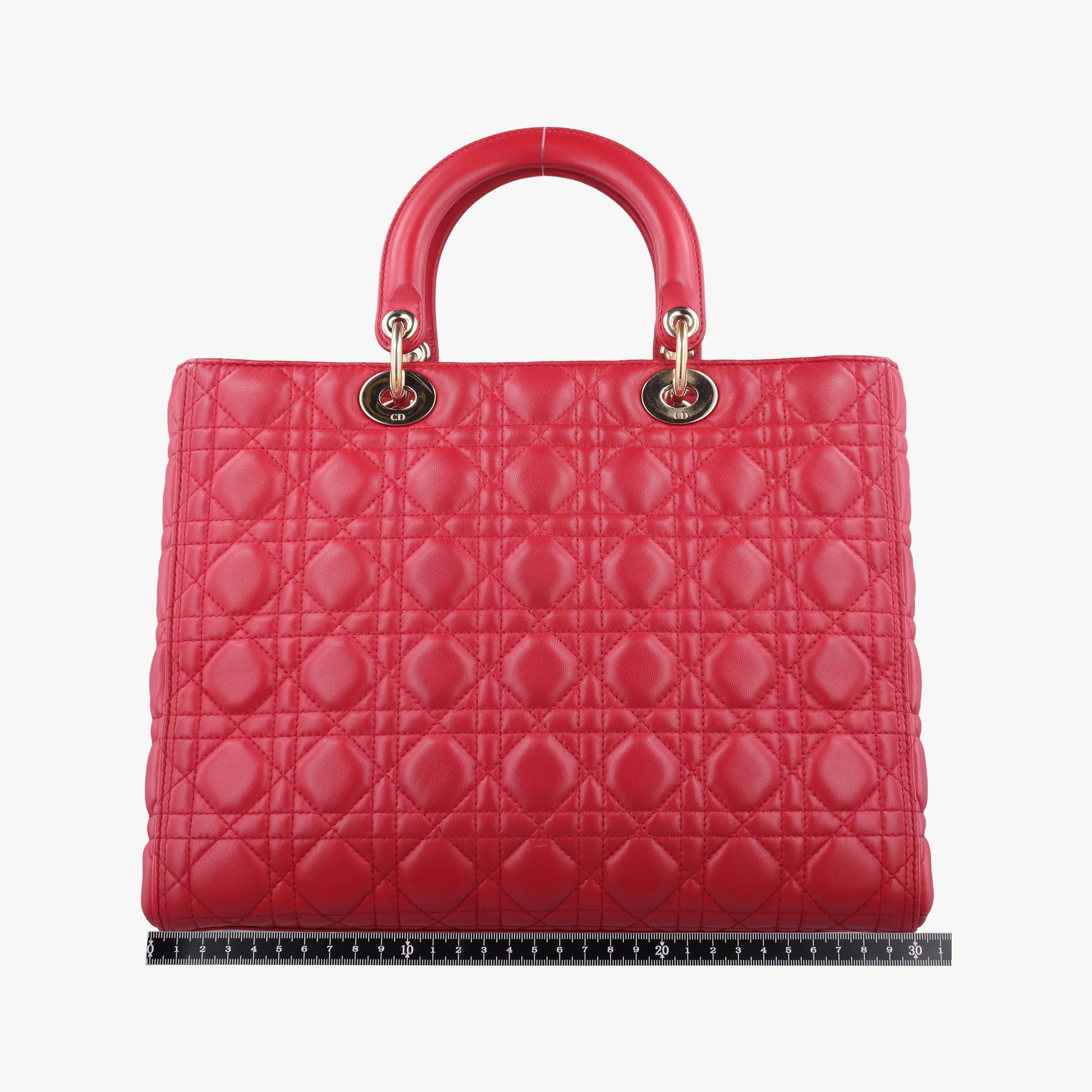Lady Dior Red lambskin 15-BO-0143レディディオール レッド ラムスキン 15-BO-0143