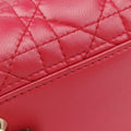 Lady Dior Red lambskin 15-BO-0143レディディオール レッド ラムスキン 15-BO-0143