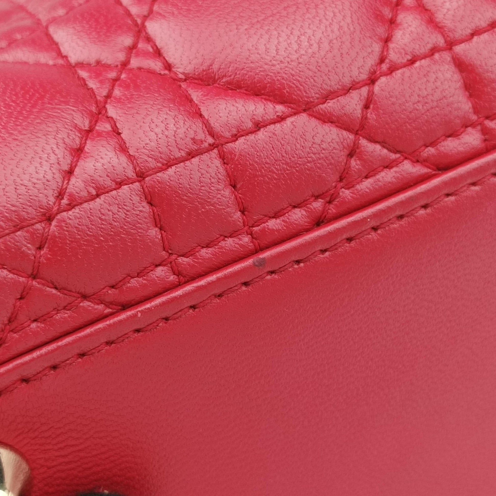 Lady Dior Red lambskin 15-BO-0143レディディオール レッド ラムスキン 15-BO-0143