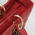 Lady Dior Red lambskin 15-BO-0143レディディオール レッド ラムスキン 15-BO-0143