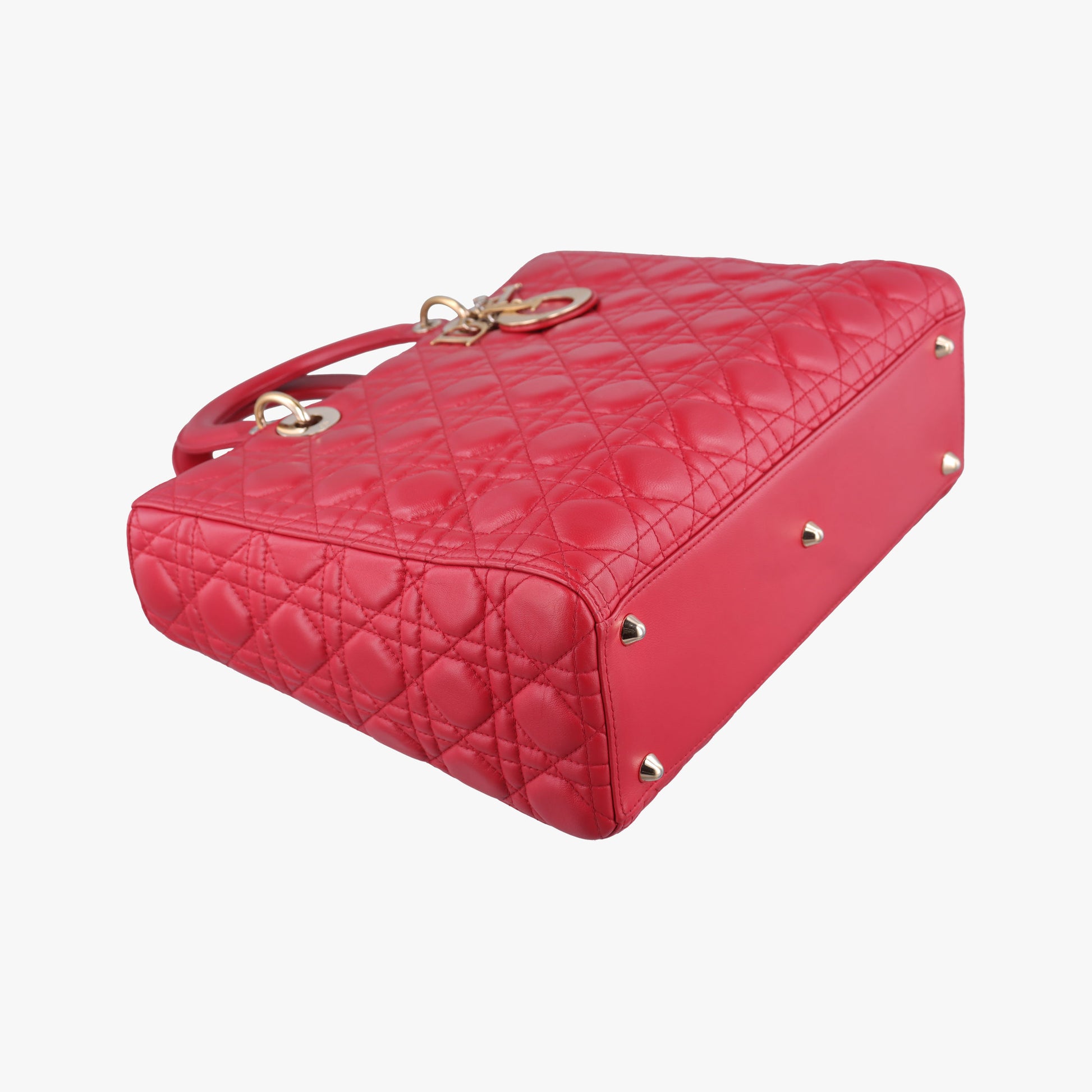 Lady Dior Red lambskin 15-BO-0143レディディオール レッド ラムスキン 15-BO-0143