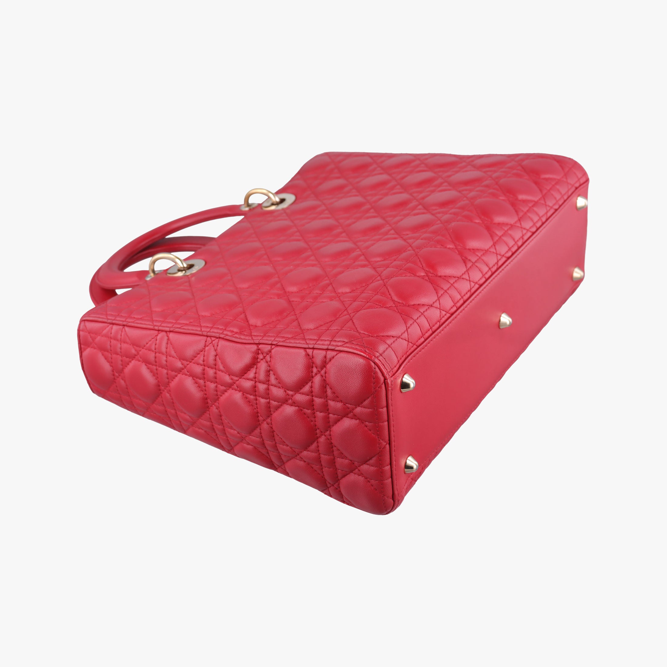 Lady Dior Red lambskin 15-BO-0143レディディオール レッド ラムスキン 15-BO-0143
