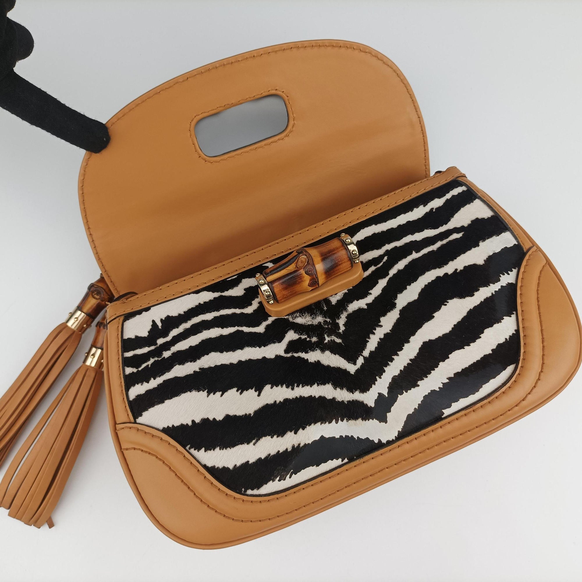 New Bamboo Multicolour ponyhair×Leather 254884 I011179985ニューバンブー マルチカラー ハラコ×レザー 254884 I011179985