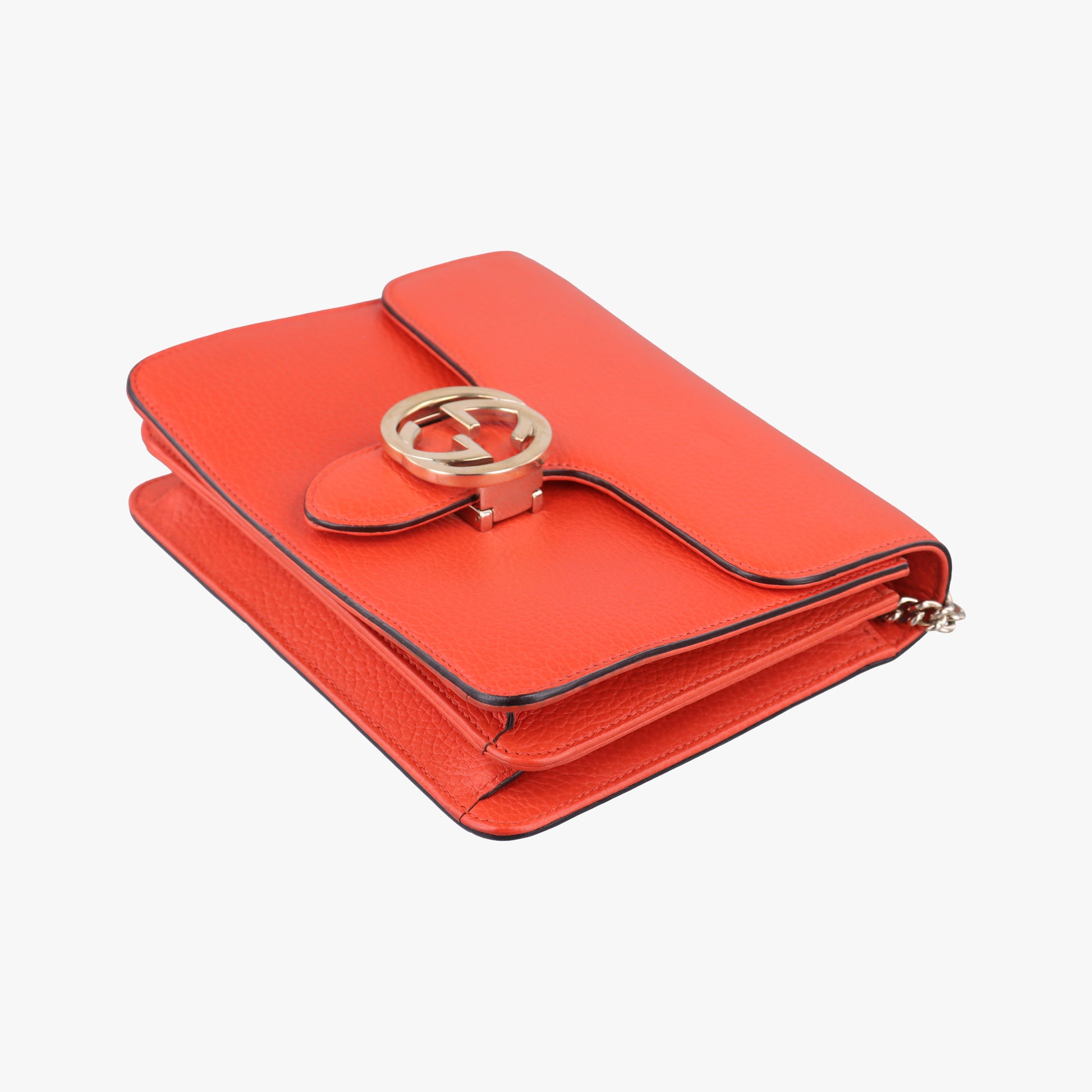 Interlocking G Orange Leather 510304 H025116012インターロッキングG オレンジ レザー 510304 H025116012