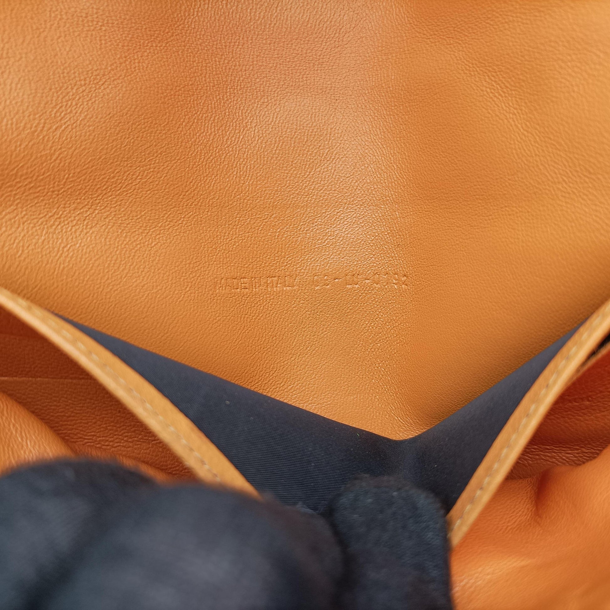 Miss Dior Cannage New Lock Orange lambskin 03-LU-0192ミスディオール カナージュ ニューロック オレンジ ラムスキン 03-LU-0192
