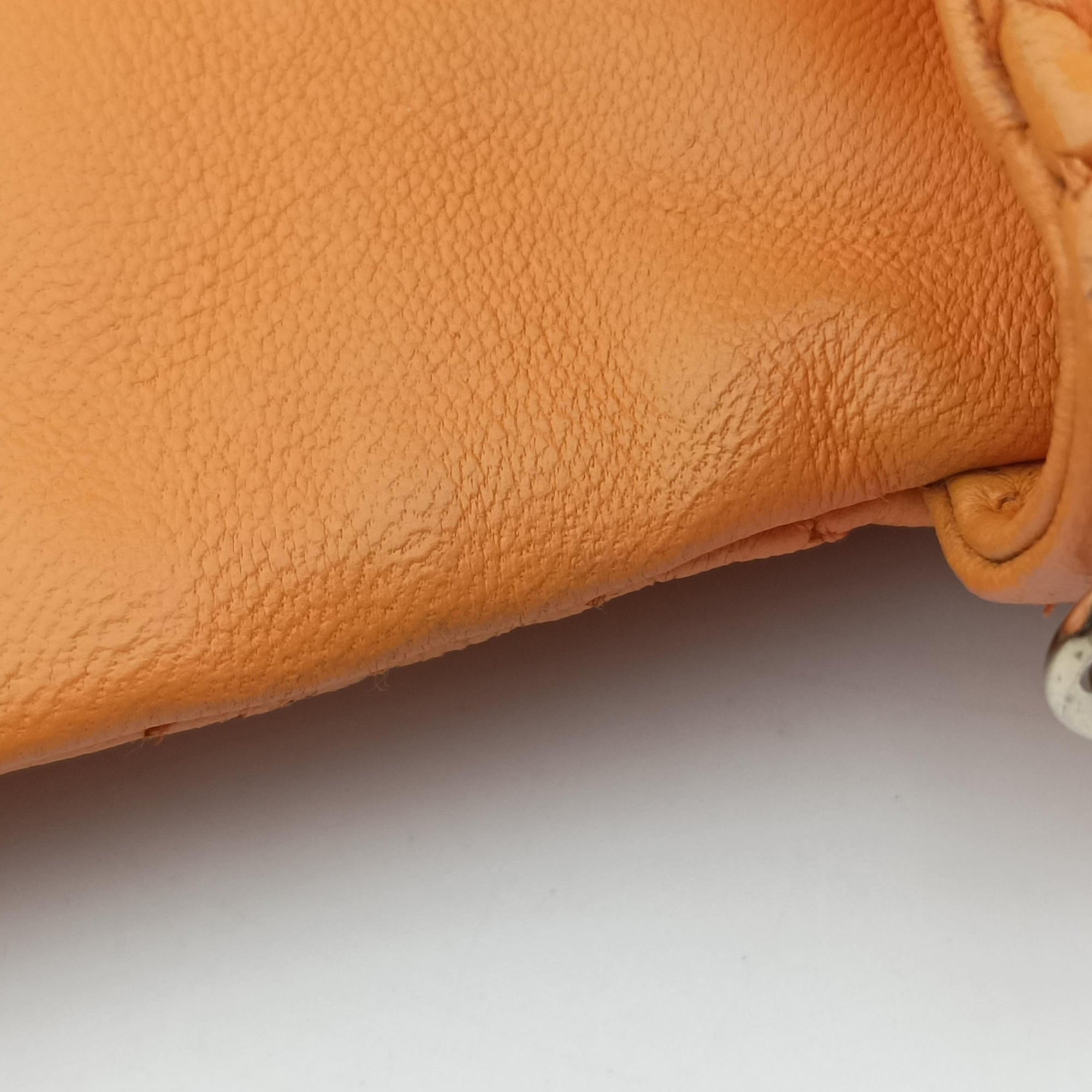 Miss Dior Cannage New Lock Orange lambskin 03-LU-0192ミスディオール カナージュ ニューロック オレンジ ラムスキン 03-LU-0192