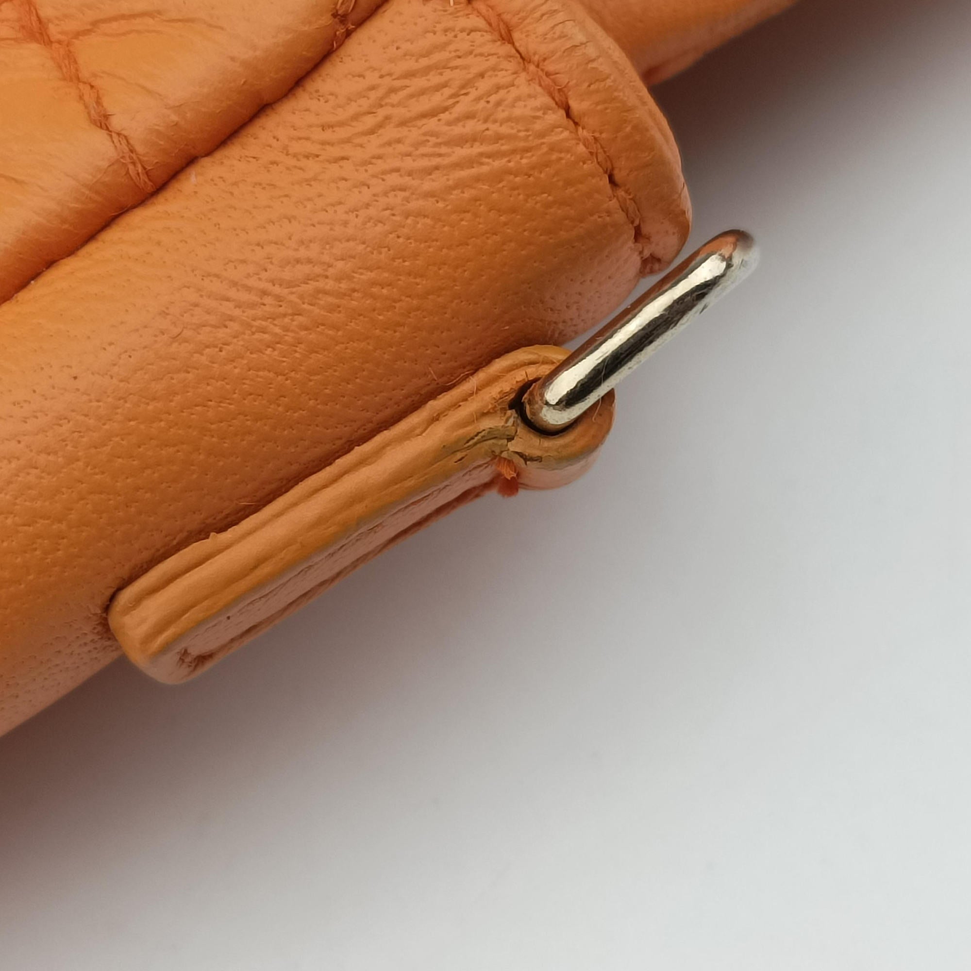 Miss Dior Cannage New Lock Orange lambskin 03-LU-0192ミスディオール カナージュ ニューロック オレンジ ラムスキン 03-LU-0192