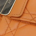 Miss Dior Cannage New Lock Orange lambskin 03-LU-0192ミスディオール カナージュ ニューロック オレンジ ラムスキン 03-LU-0192