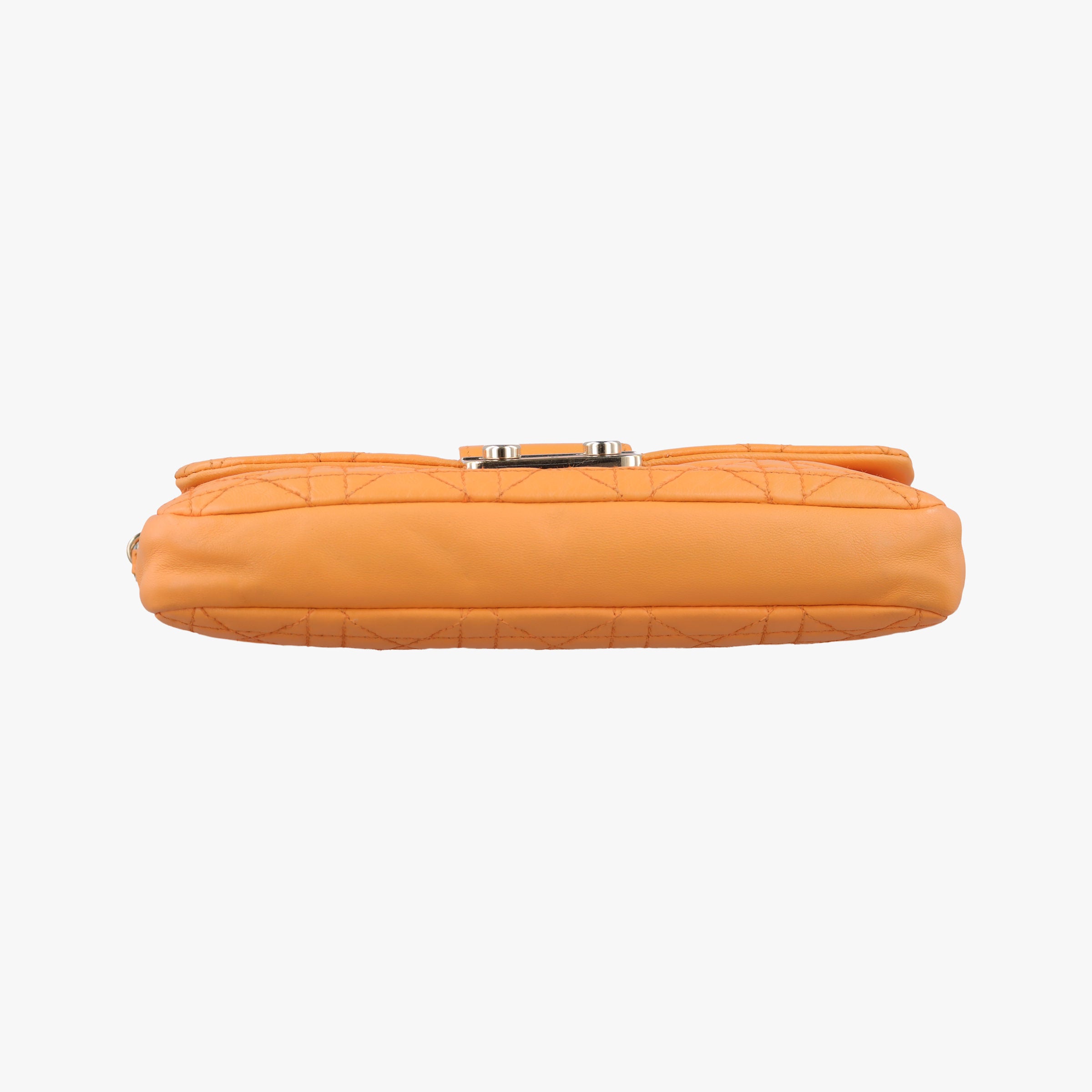 Miss Dior Cannage New Lock Orange lambskin 03-LU-0192ミスディオール カナージュ ニューロック オレンジ ラムスキン 03-LU-0192