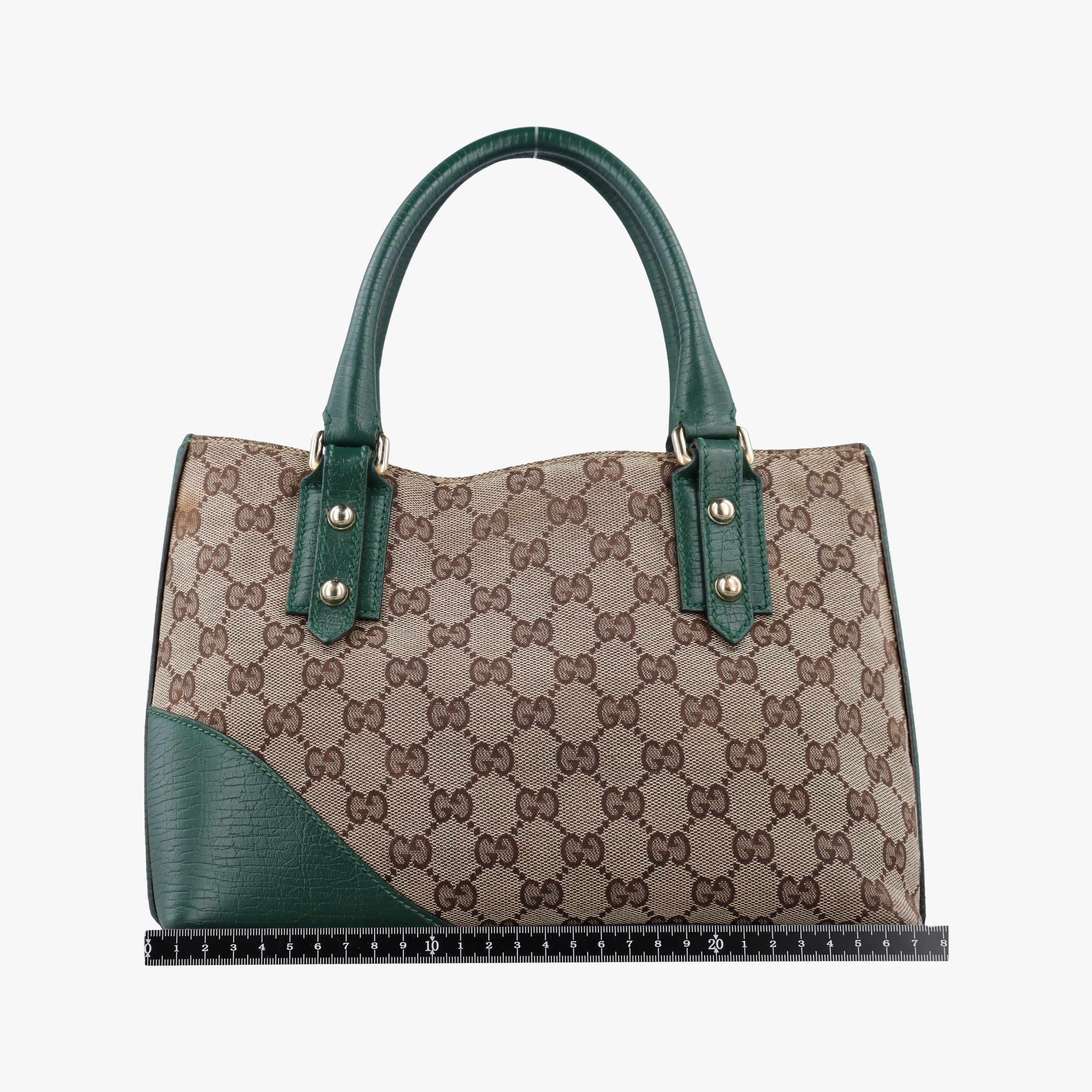 Horsebit Hasler Green × Brown GGCanvas×Leather 137475 ホースビット ハスラー グリーン × ブラウン GGキャンバス×レザー 137475 