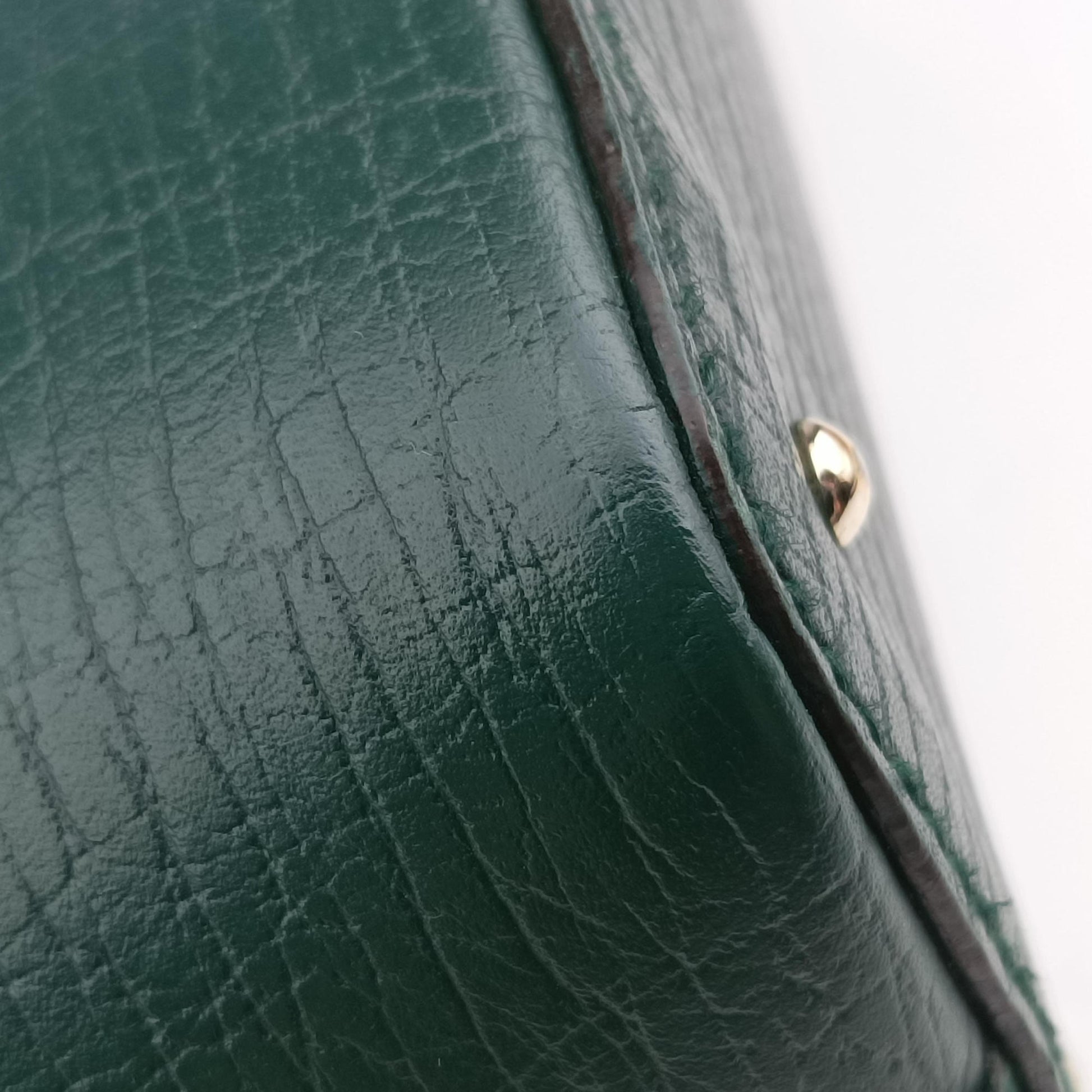Horsebit Hasler Green × Brown GGCanvas×Leather 137475 ホースビット ハスラー グリーン × ブラウン GGキャンバス×レザー 137475 