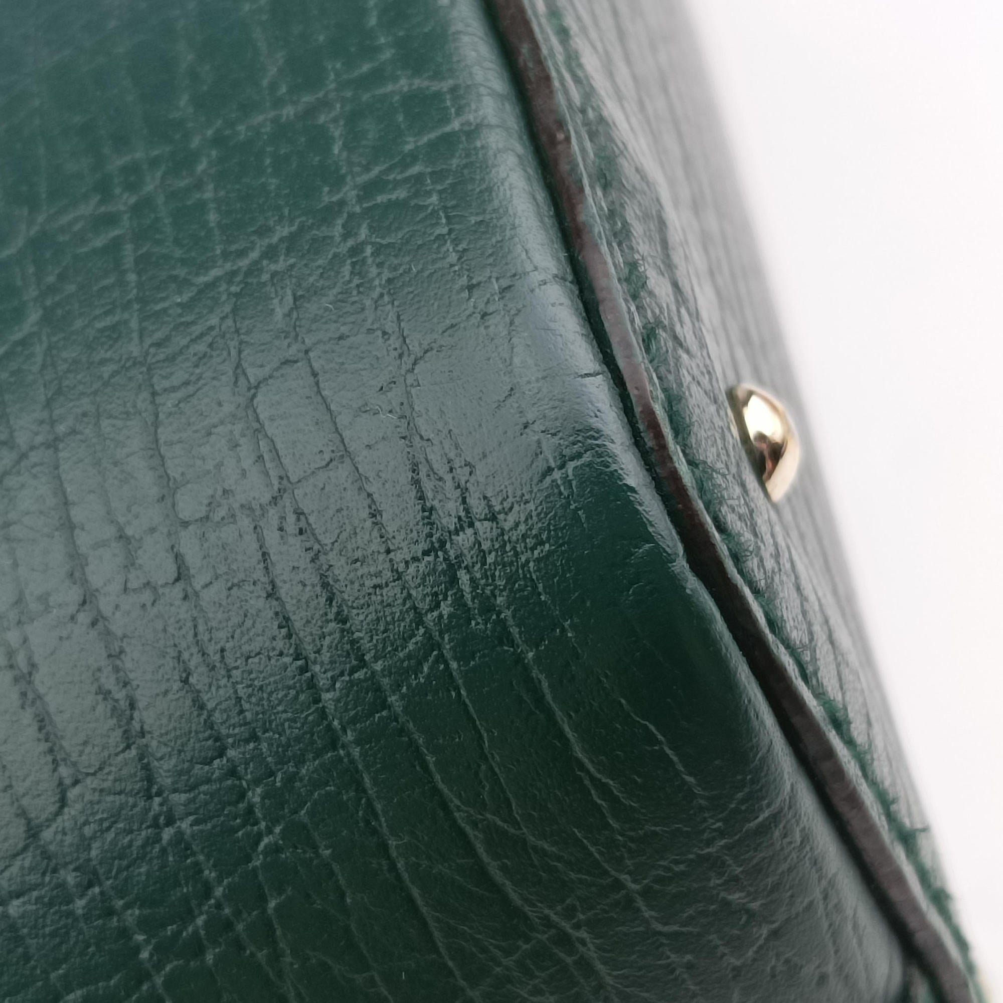 Horsebit Hasler Green × Brown GGCanvas×Leather 137475 ホースビット ハスラー グリーン × ブラウン GGキャンバス×レザー 137475 