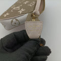 Mini Pochette Accessoires Khaki × Beige Monogram Empreinte M81284 IC Chipミニポシェットアクセサリー カーキ × ベージュ モノグラム アンプラント M81284 ICチップ