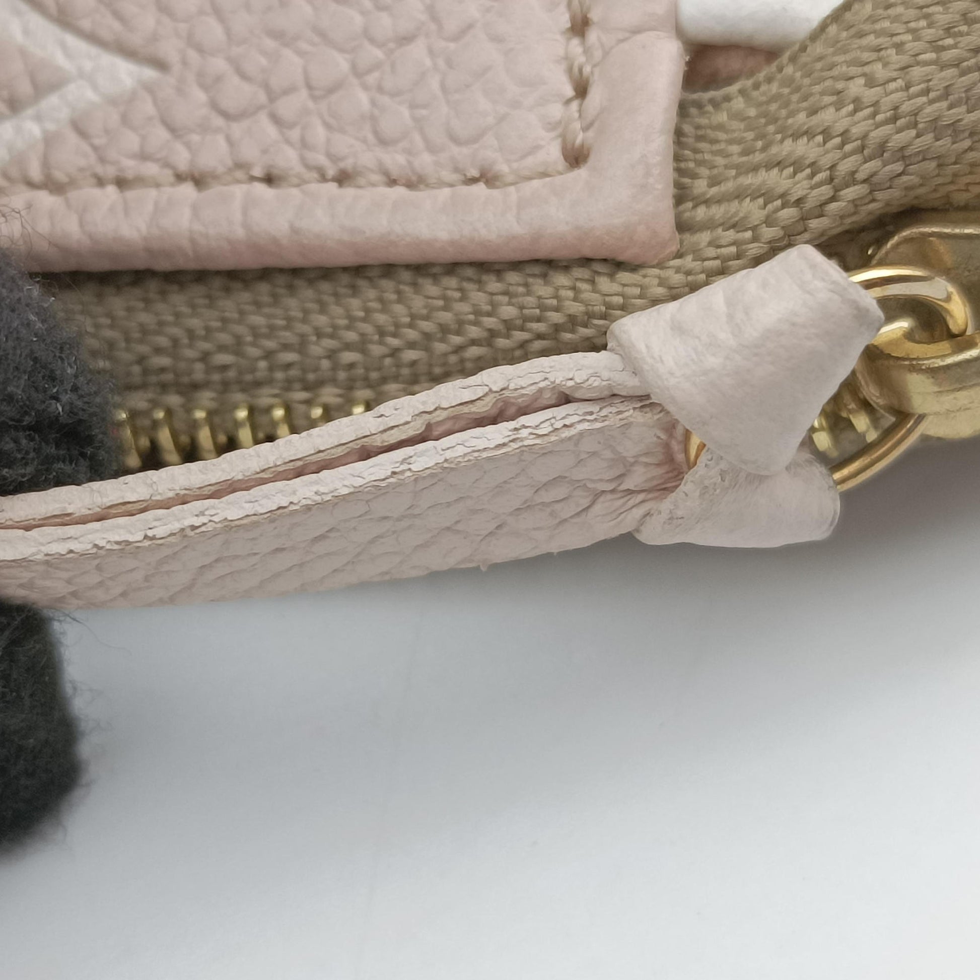 Mini Pochette Accessoires Khaki × Beige Monogram Empreinte M81284 IC Chipミニポシェットアクセサリー カーキ × ベージュ モノグラム アンプラント M81284 ICチップ