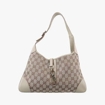 Jackie Ivory × Beige canvas×leather 001.40 ジャッキー アイボリー × ベージュ キャンバス×レザー 001.40 