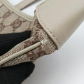 Jackie Ivory × Beige canvas×leather 001.40 ジャッキー アイボリー × ベージュ キャンバス×レザー 001.40 
