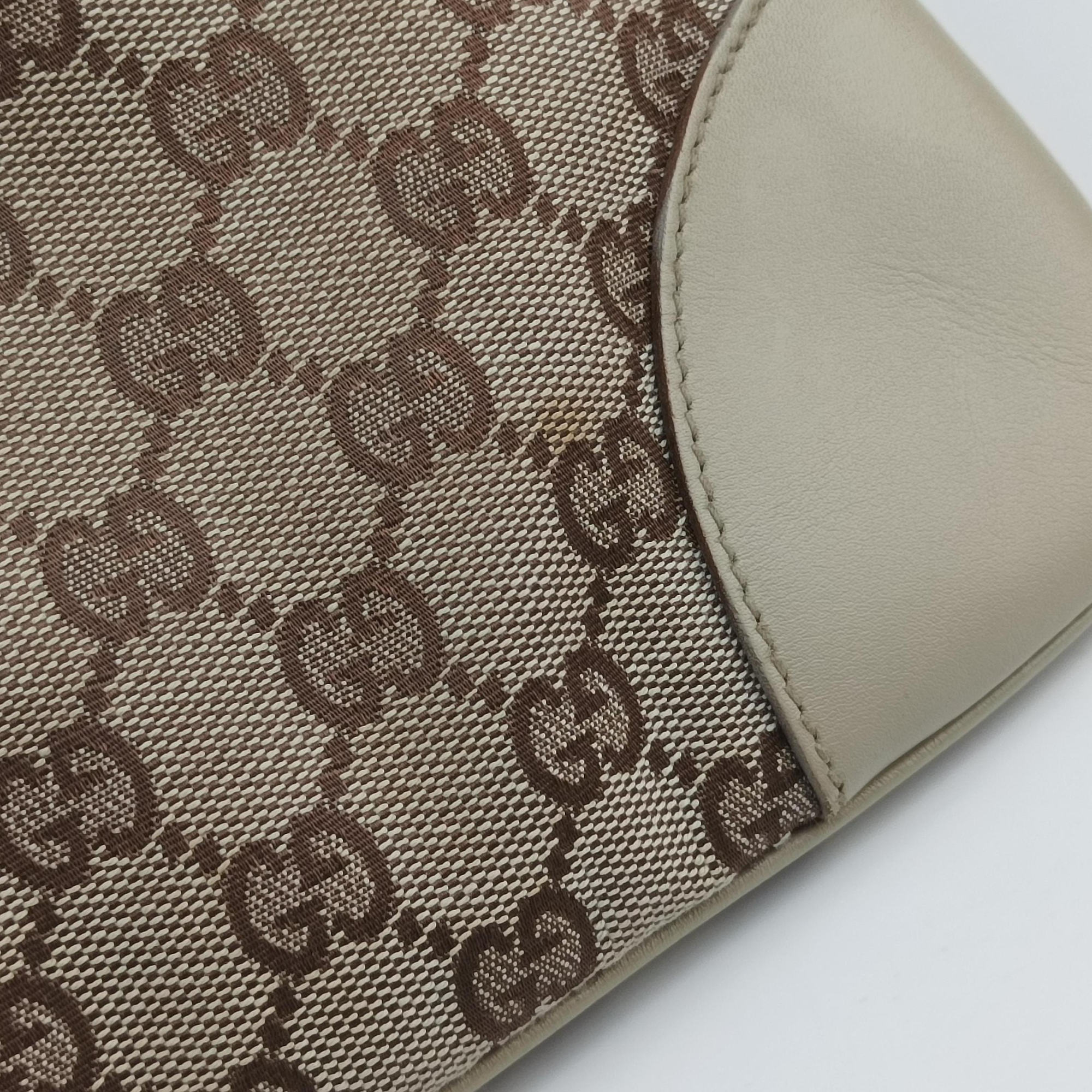 Jackie Ivory × Beige canvas×leather 001.40 ジャッキー アイボリー × ベージュ キャンバス×レザー 001.40 
