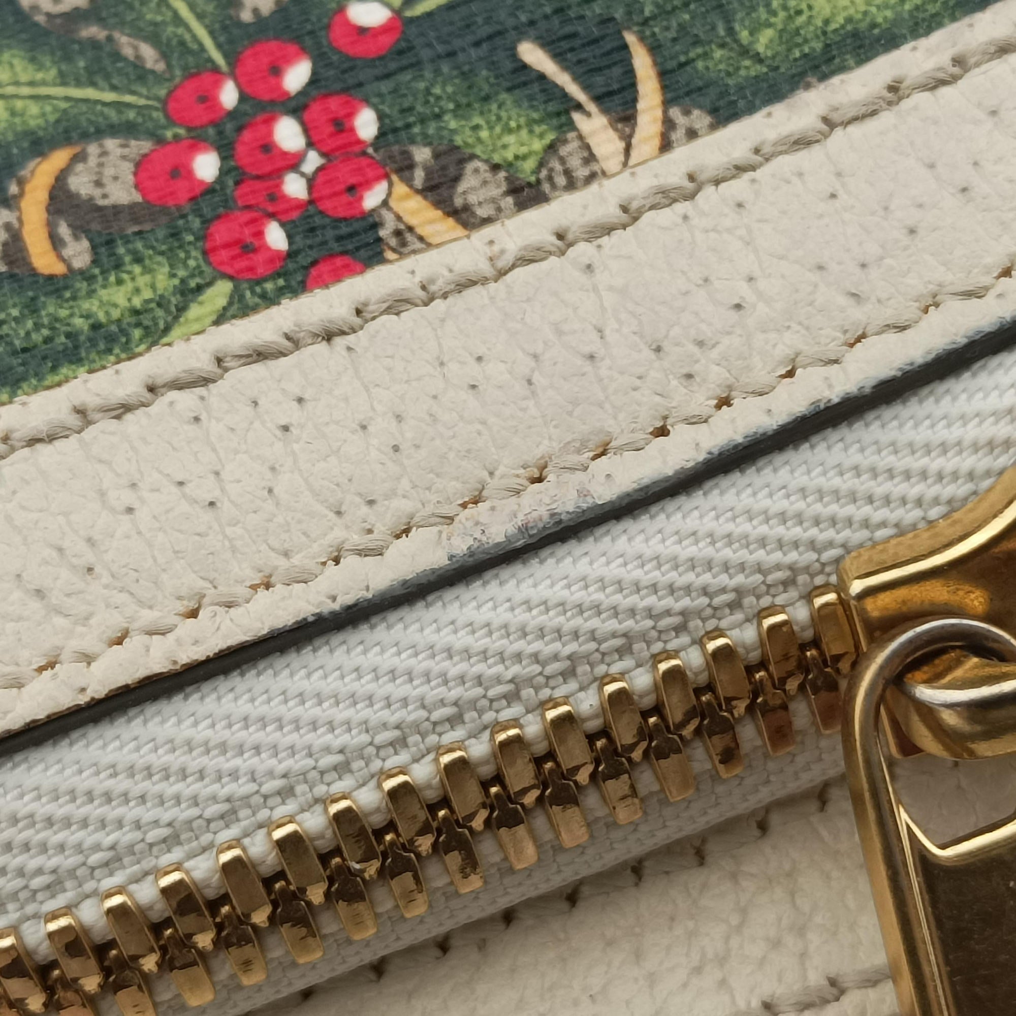 Ophidia Flora Multicolour PVC coated canvas×leather 547965 D030302144オフィディア フローラ マルチカラー PVCコーティングキャンバス×レザー 547965 D030302144