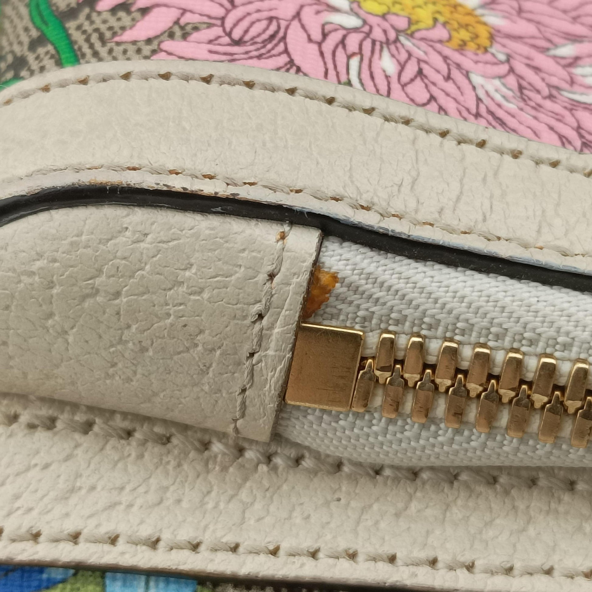 Ophidia Flora Multicolour PVC coated canvas×leather 547965 D030302144オフィディア フローラ マルチカラー PVCコーティングキャンバス×レザー 547965 D030302144
