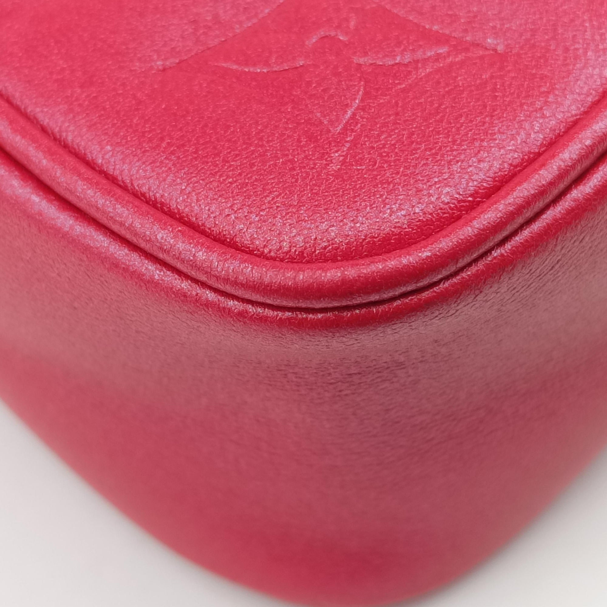 Heart on Chain Red Lambskin M80837 IC Chipハートオンチェーン レッド ラムスキン M80837 ICチップ