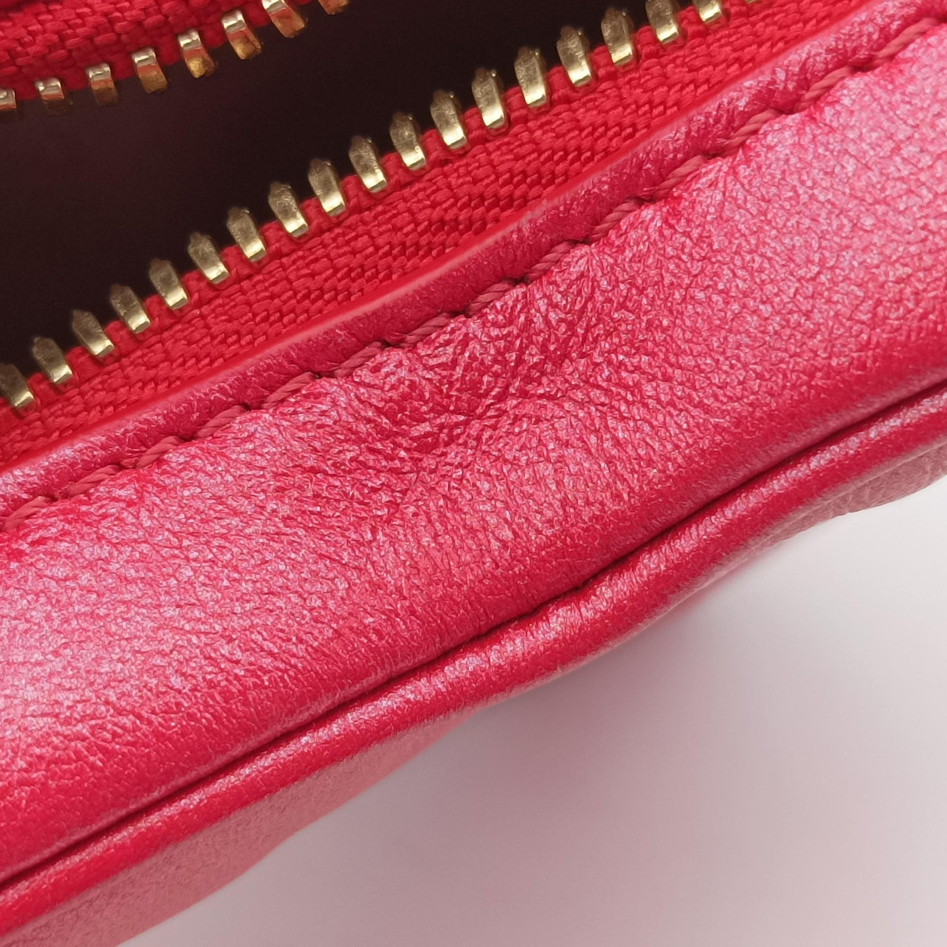 Heart on Chain Red Lambskin M80837 IC Chipハートオンチェーン レッド ラムスキン M80837 ICチップ