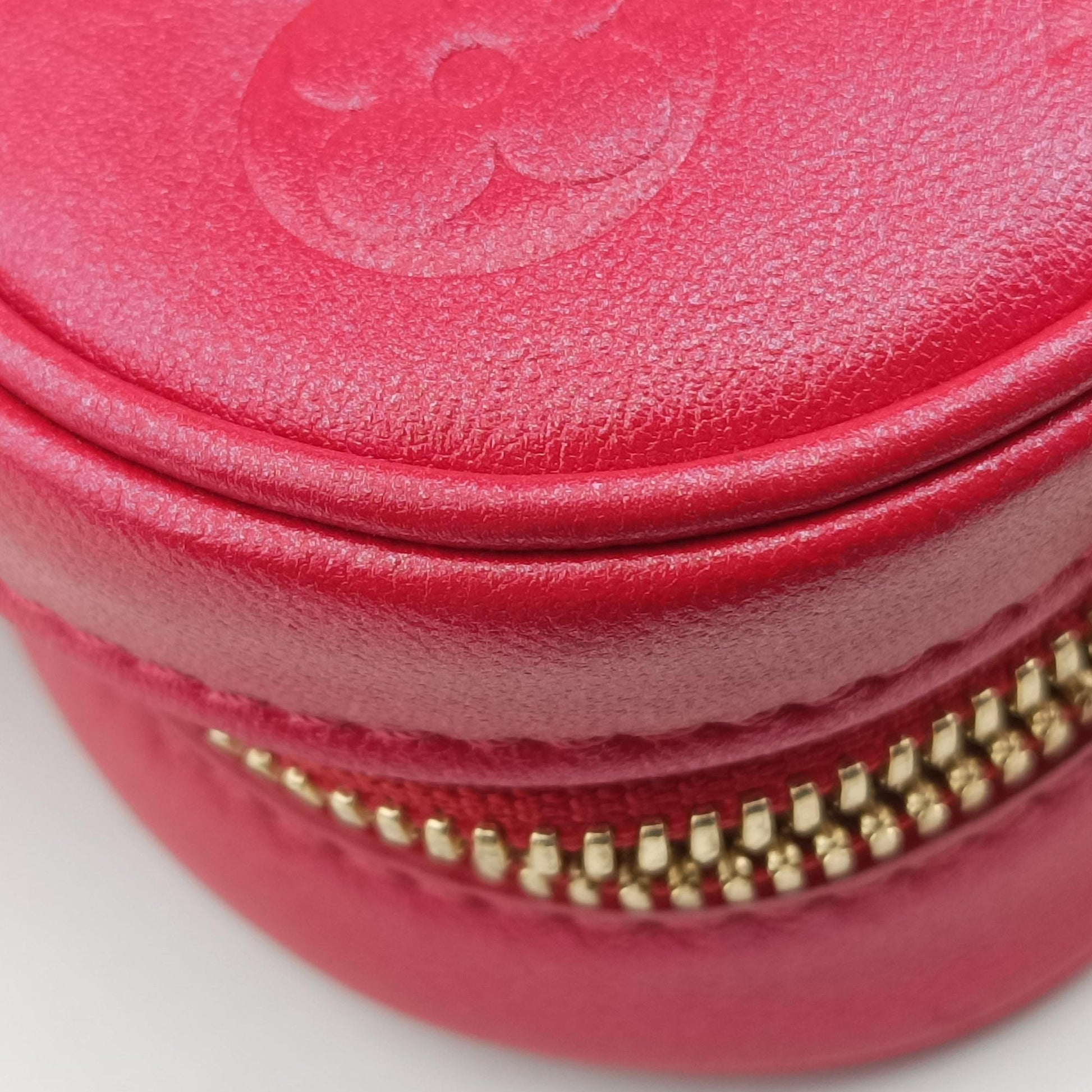 Heart on Chain Red Lambskin M80837 IC Chipハートオンチェーン レッド ラムスキン M80837 ICチップ