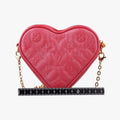 Heart on Chain Red Lambskin M80837 IC Chipハートオンチェーン レッド ラムスキン M80837 ICチップ