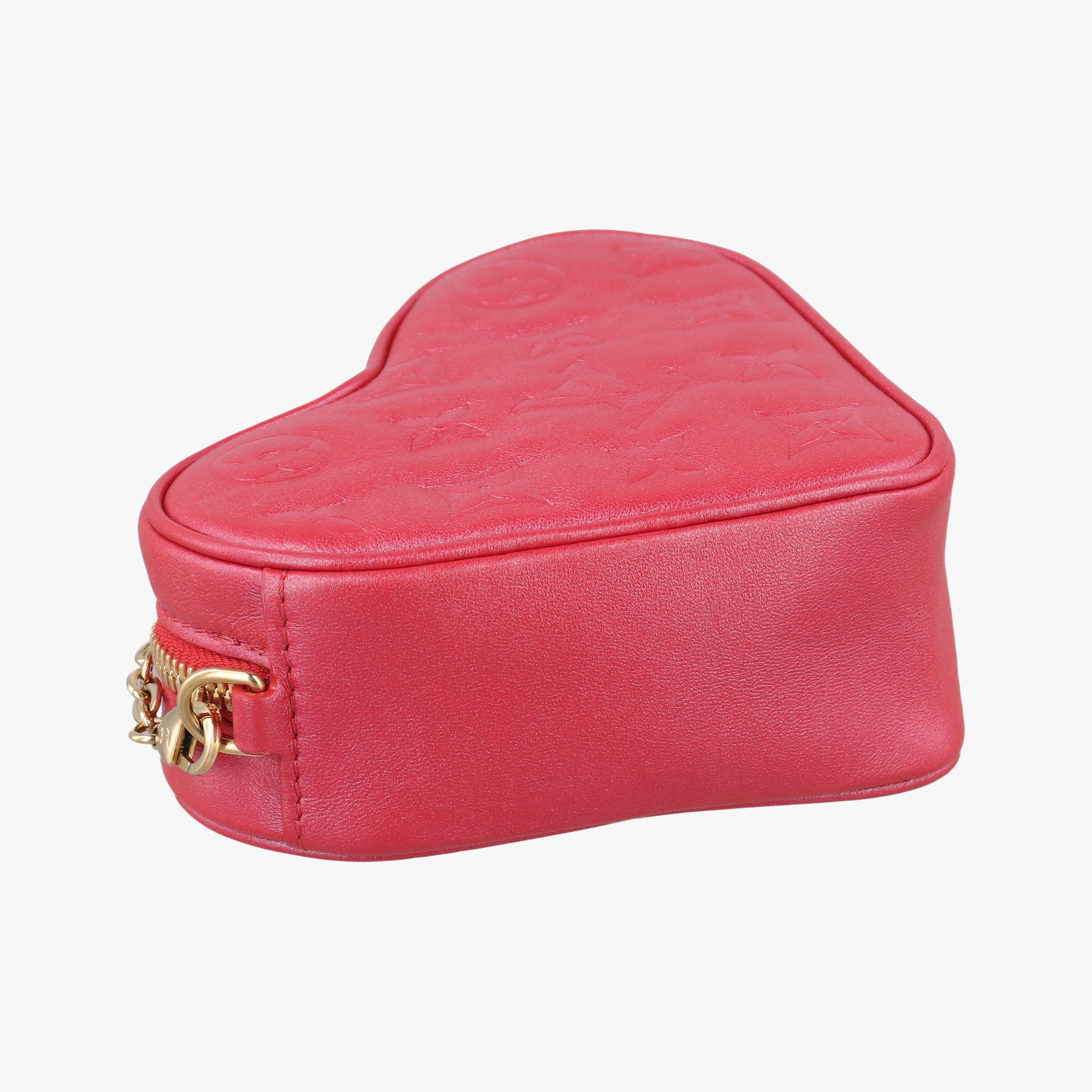 Heart on Chain Red Lambskin M80837 IC Chipハートオンチェーン レッド ラムスキン M80837 ICチップ