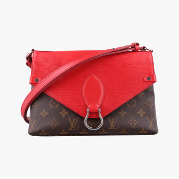 SAINT MICHEL Brown×COQUELICOT Monogram Canvas×epi M44031 CA3117サンミシェル モノグラム/ブラウン×コクリコ モノグラムキャンバス×エピ M44031 CA3117