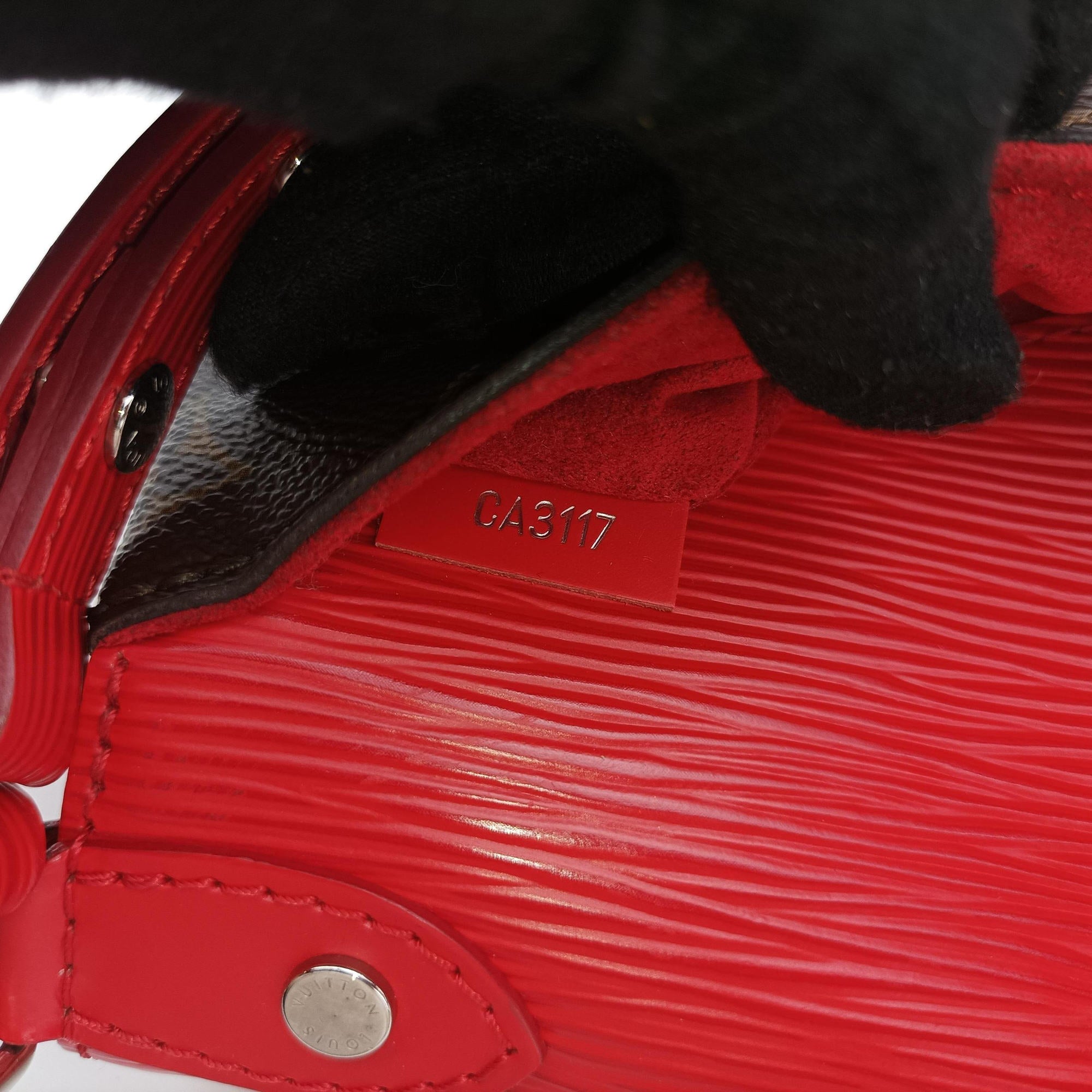 SAINT MICHEL Brown×COQUELICOT Monogram Canvas×epi M44031 CA3117サンミシェル モノグラム/ブラウン×コクリコ モノグラムキャンバス×エピ M44031 CA3117