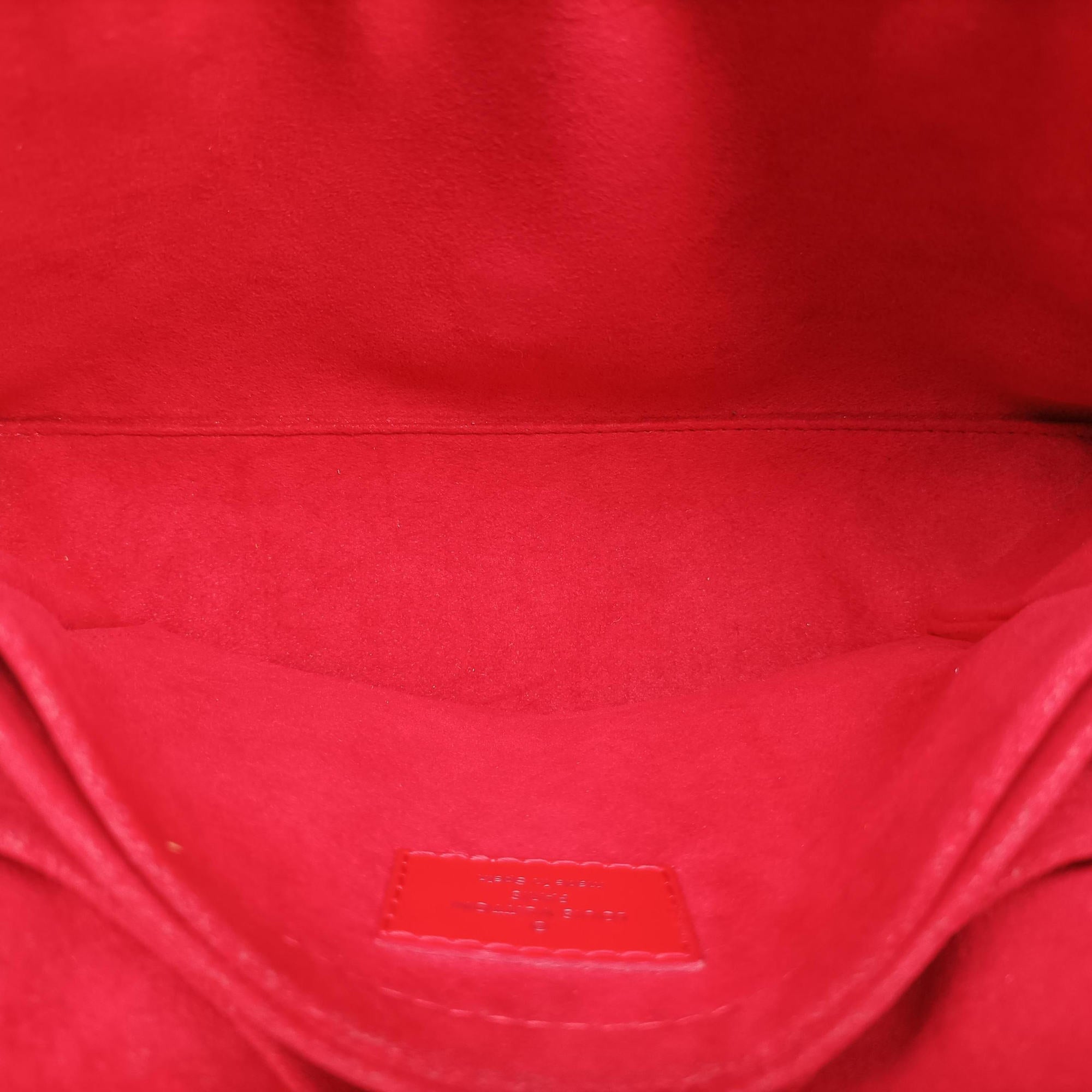 SAINT MICHEL Brown×COQUELICOT Monogram Canvas×epi M44031 CA3117サンミシェル モノグラム/ブラウン×コクリコ モノグラムキャンバス×エピ M44031 CA3117