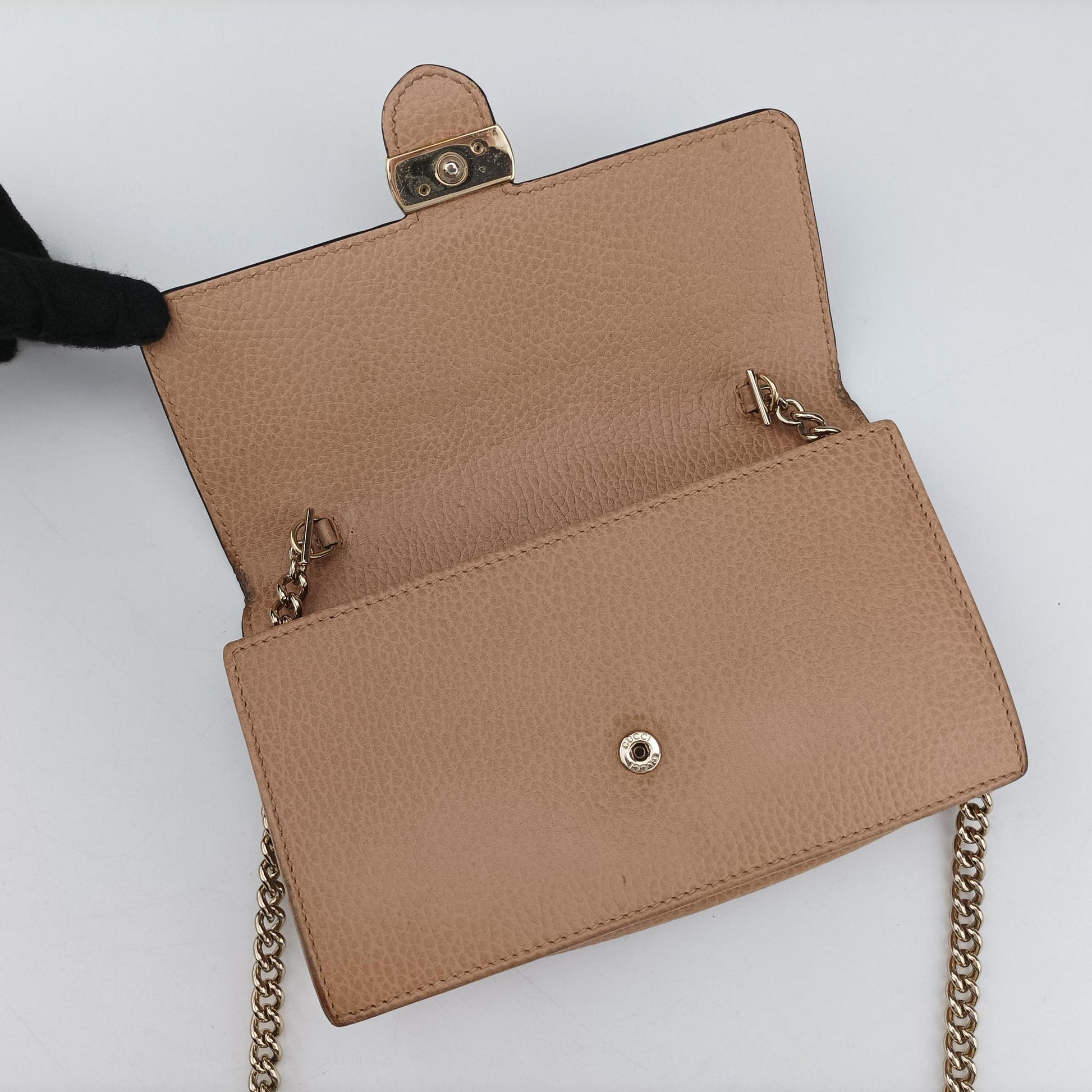 Interlocking G Beige  Leather 510314 インターロッキングG ベージュ レザー 510314 