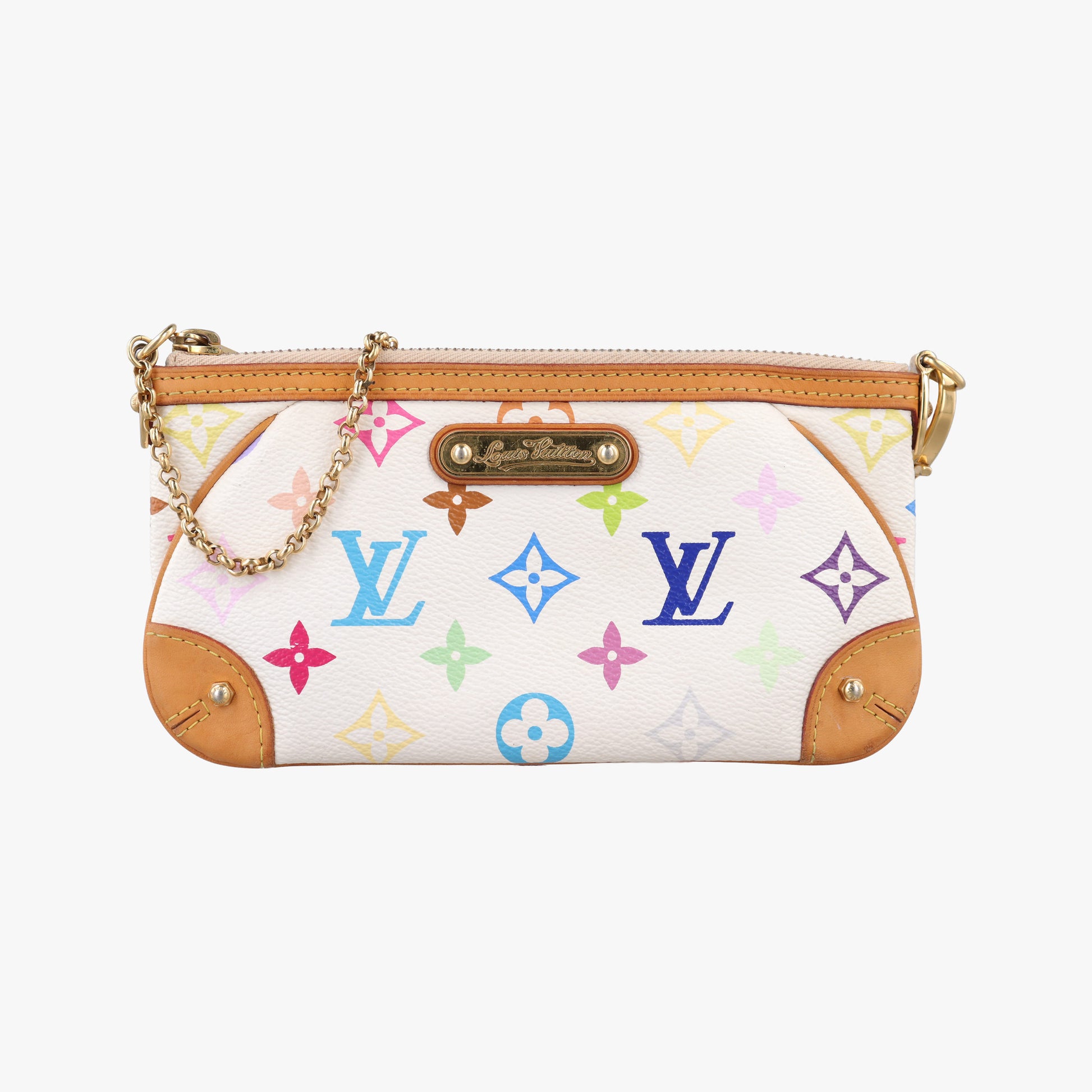 Pochette Mira MM Accessory Pouch white Monogram Multicolor M60096 AA3110ポシェット ミラ MM アクセサリーポーチ ブロン モノグラム マルチカラー M60096 AA3110