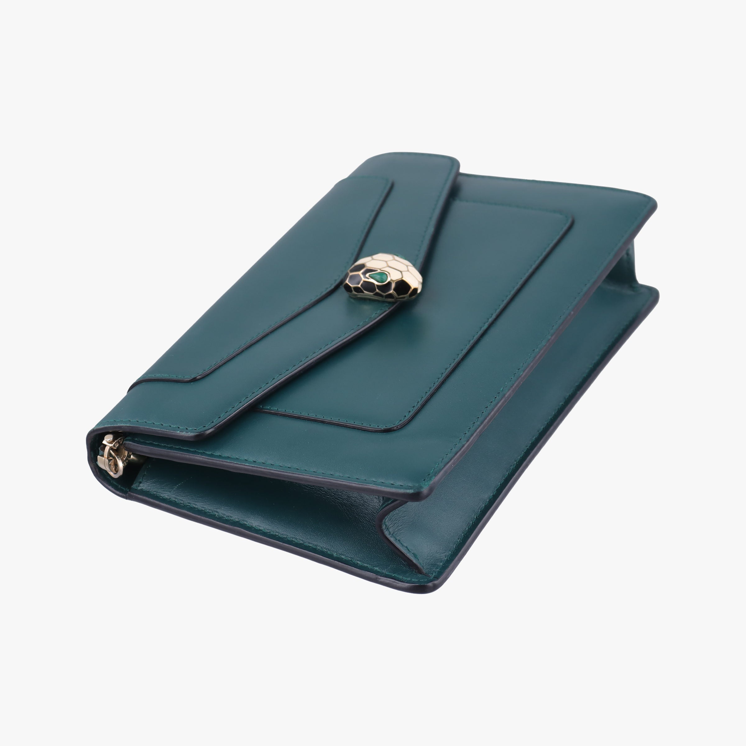 SERPENTI FOREVER Green Leather 2990768Yセルペンティ フォーエバー グリーン レザー 2990768Y