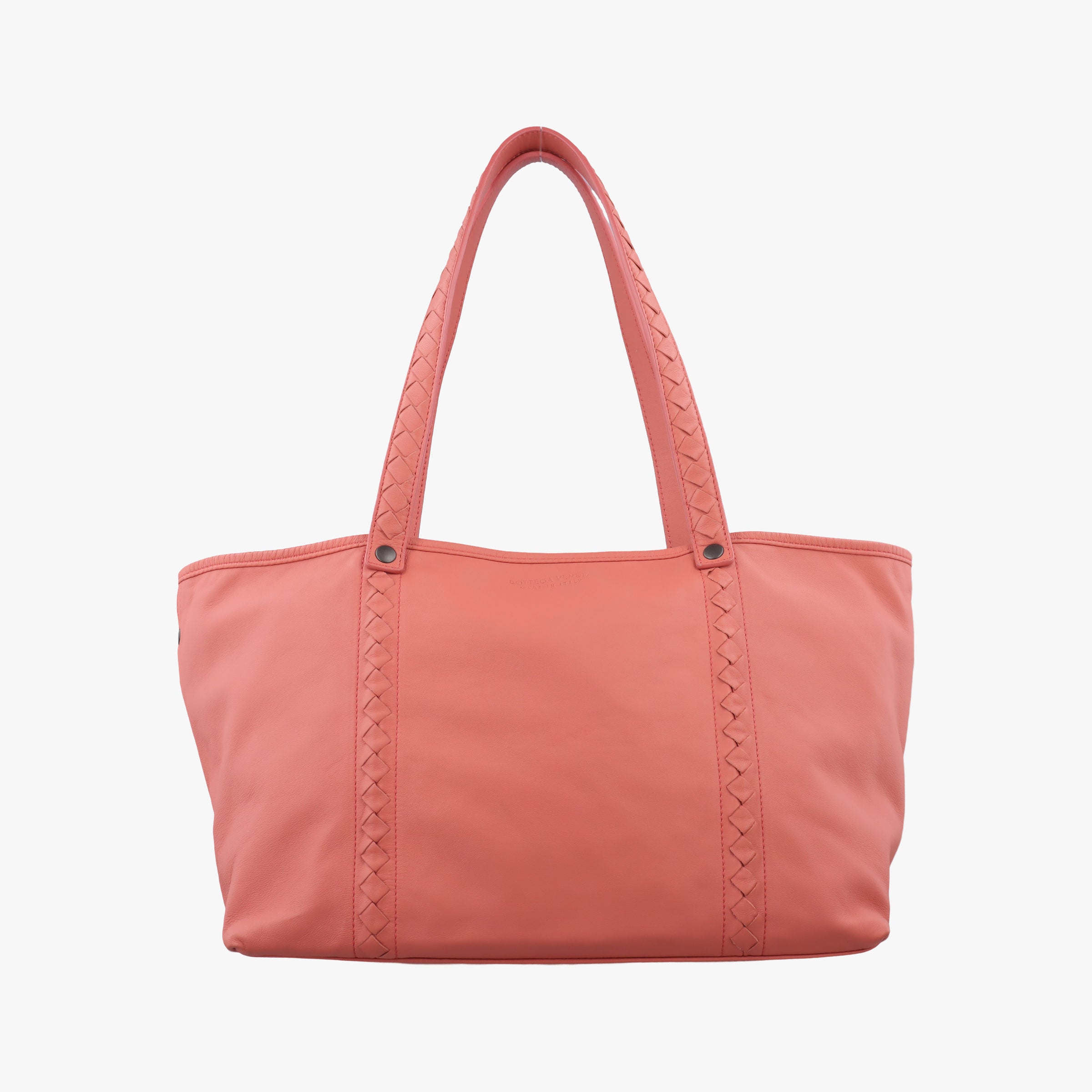 Intrecciato Coral Pink Lambskin IC Chipイントレチャート コーラルピンク ラムスキン ICチップ