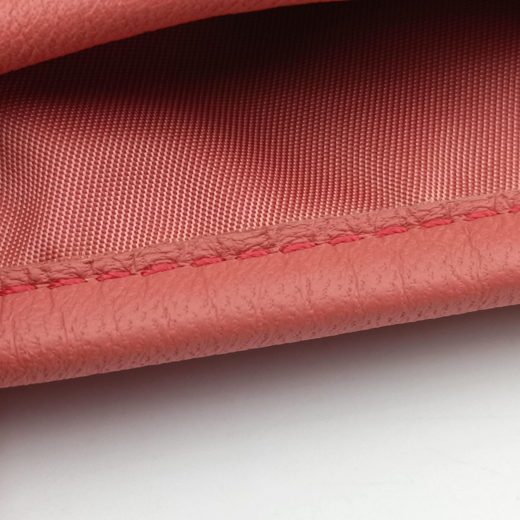 Intrecciato Coral Pink Lambskin IC Chipイントレチャート コーラルピンク ラムスキン ICチップ