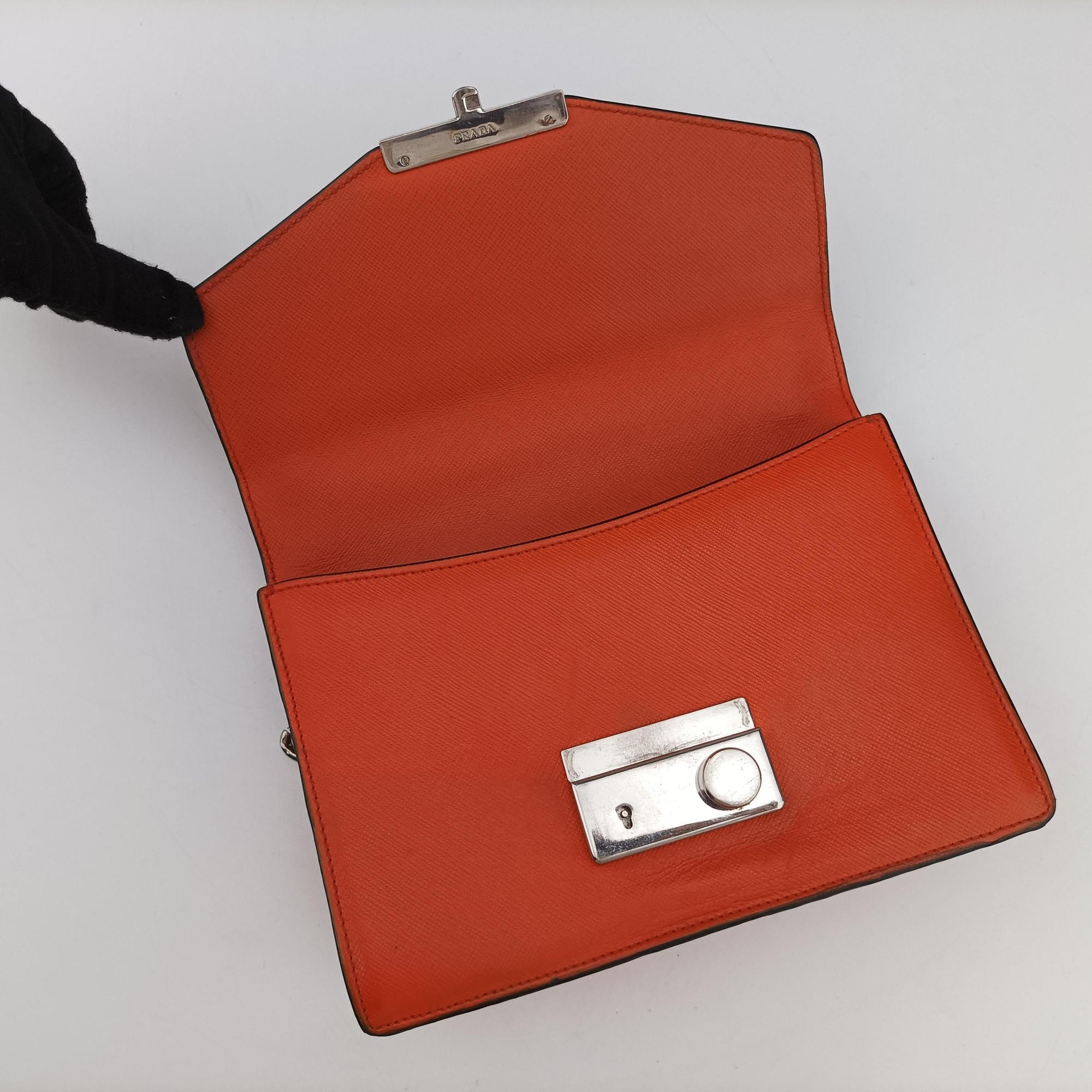 Sound Lock Orange SAFFIANO Leather BN0924 127サウンドロック オレンジ サフィアーノレザー BN0924 127